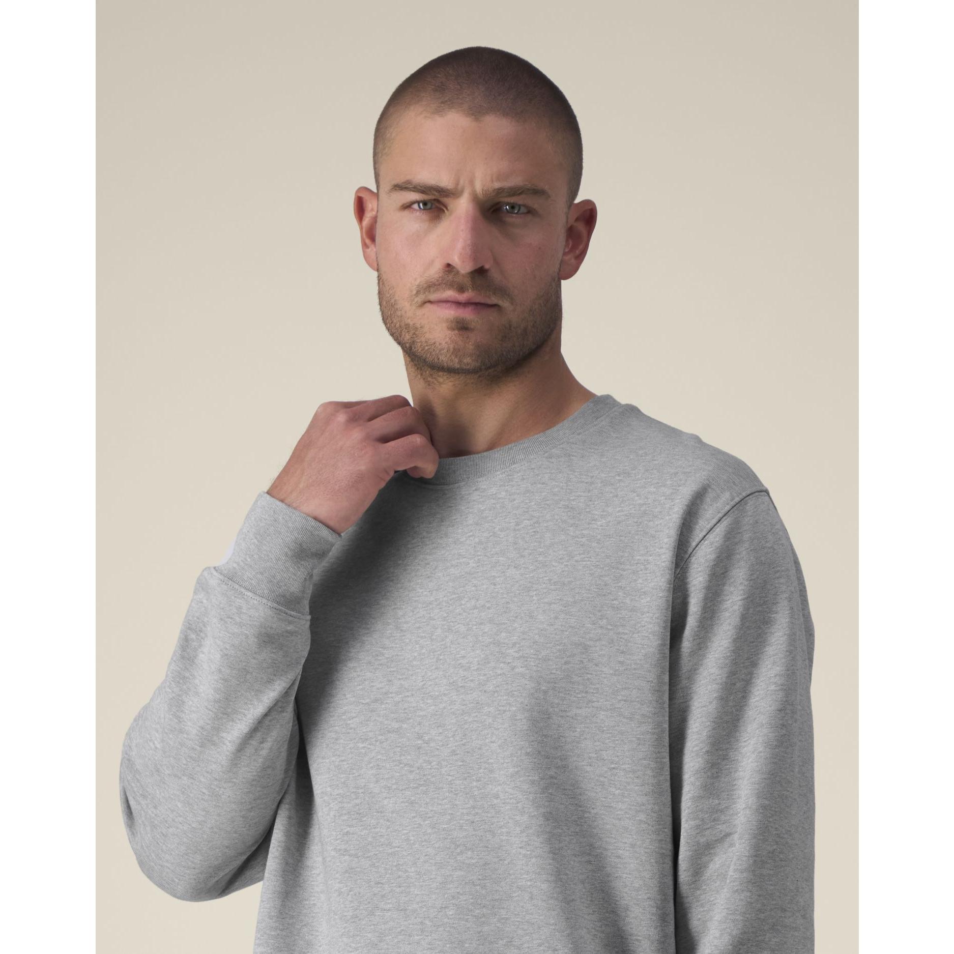 Hanorac la baza gâtului unisex Thinker Heather Grey 4XL