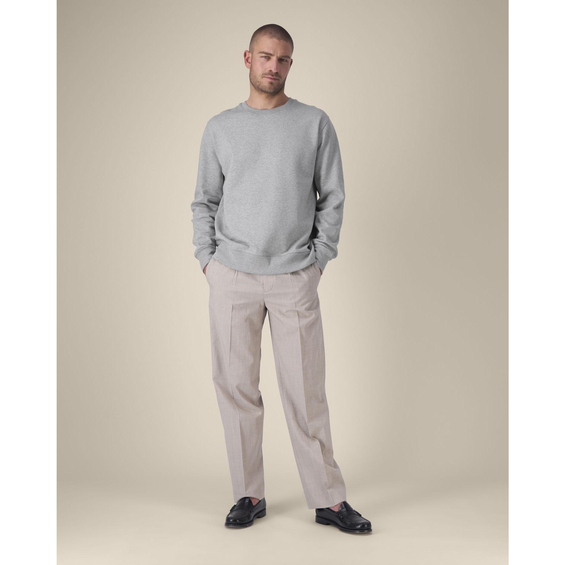 Hanorac la baza gâtului unisex Thinker Heather Grey 4XL
