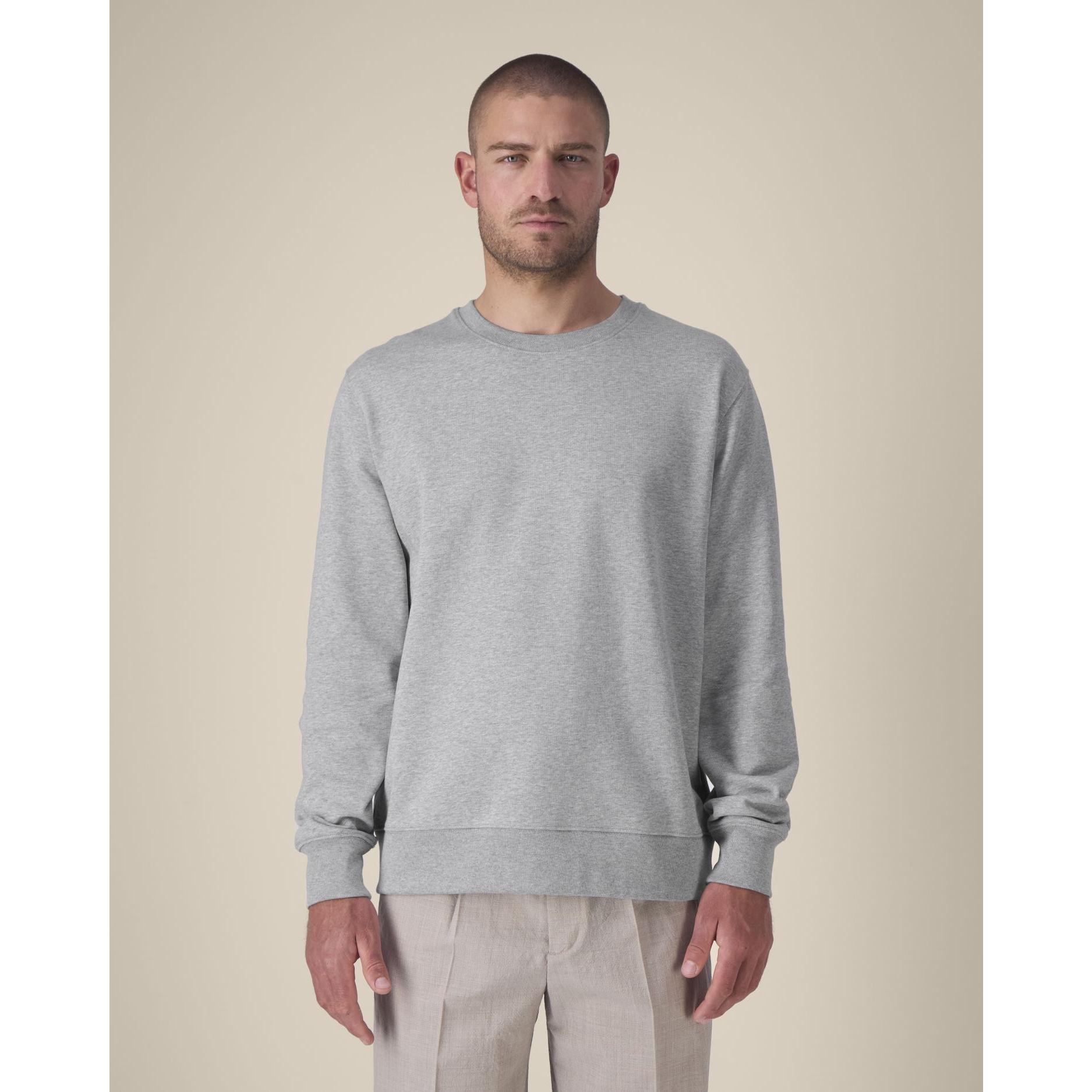 Hanorac la baza gâtului unisex Thinker Heather Grey 4XL