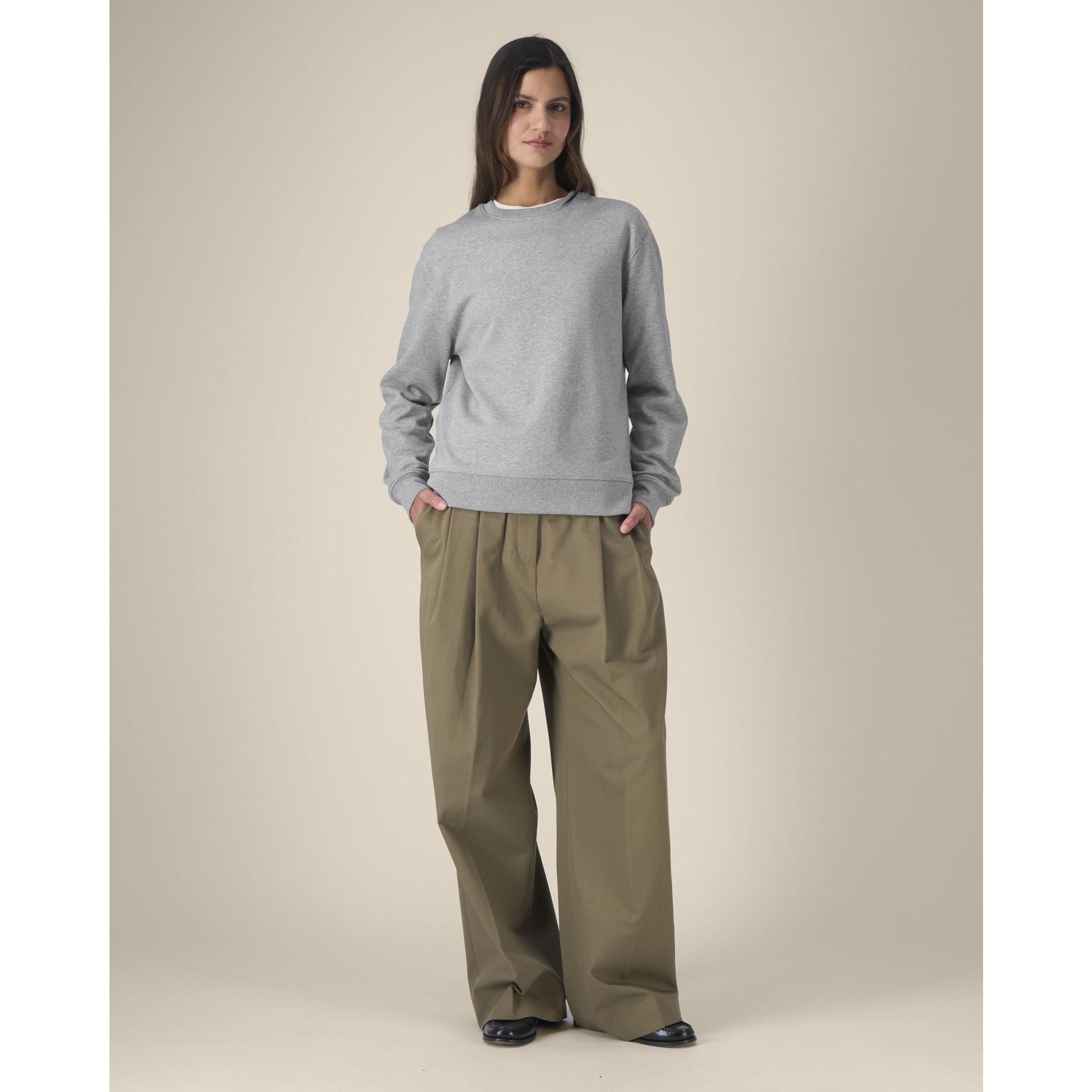 Hanorac la baza gâtului unisex Thinker Heather Grey 4XL