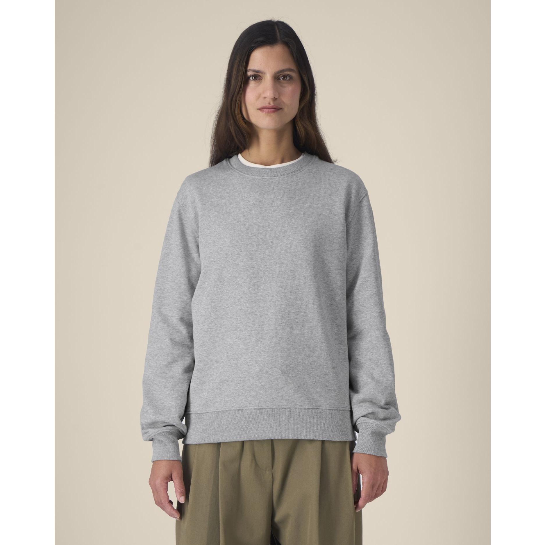 Hanorac la baza gâtului unisex Thinker Heather Grey 4XL