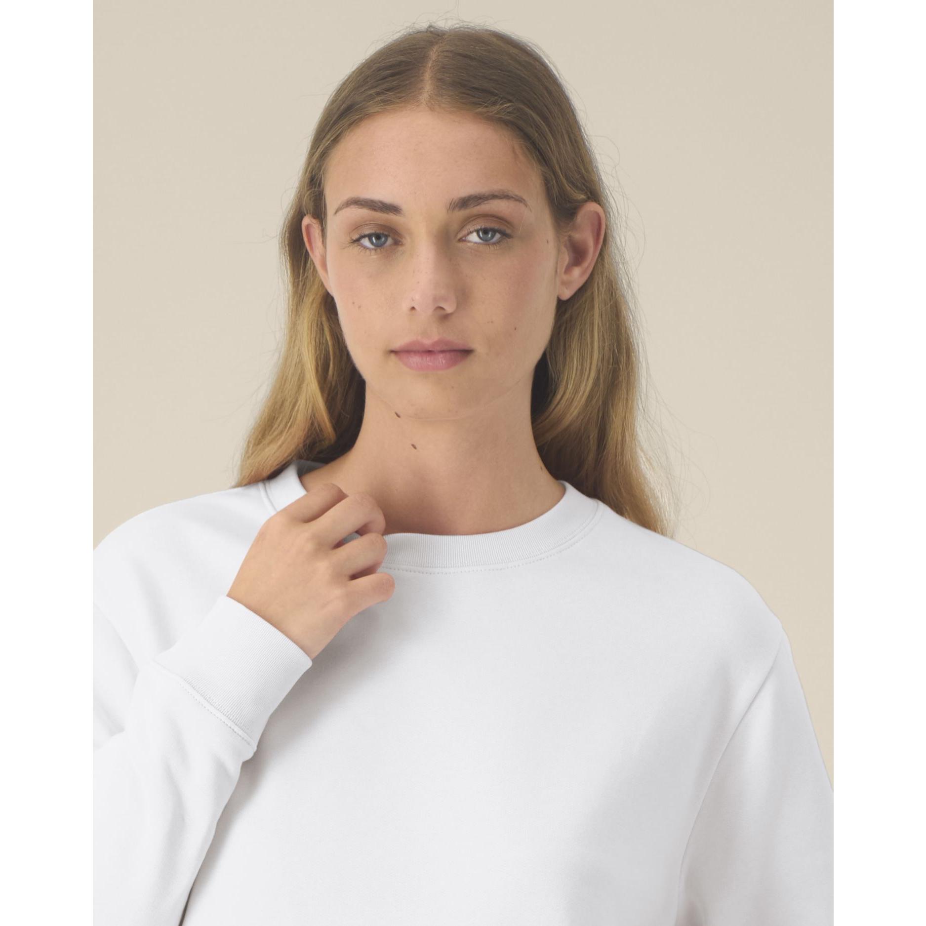 Hanorac la baza gâtului pentru femei Stella Thinker White M