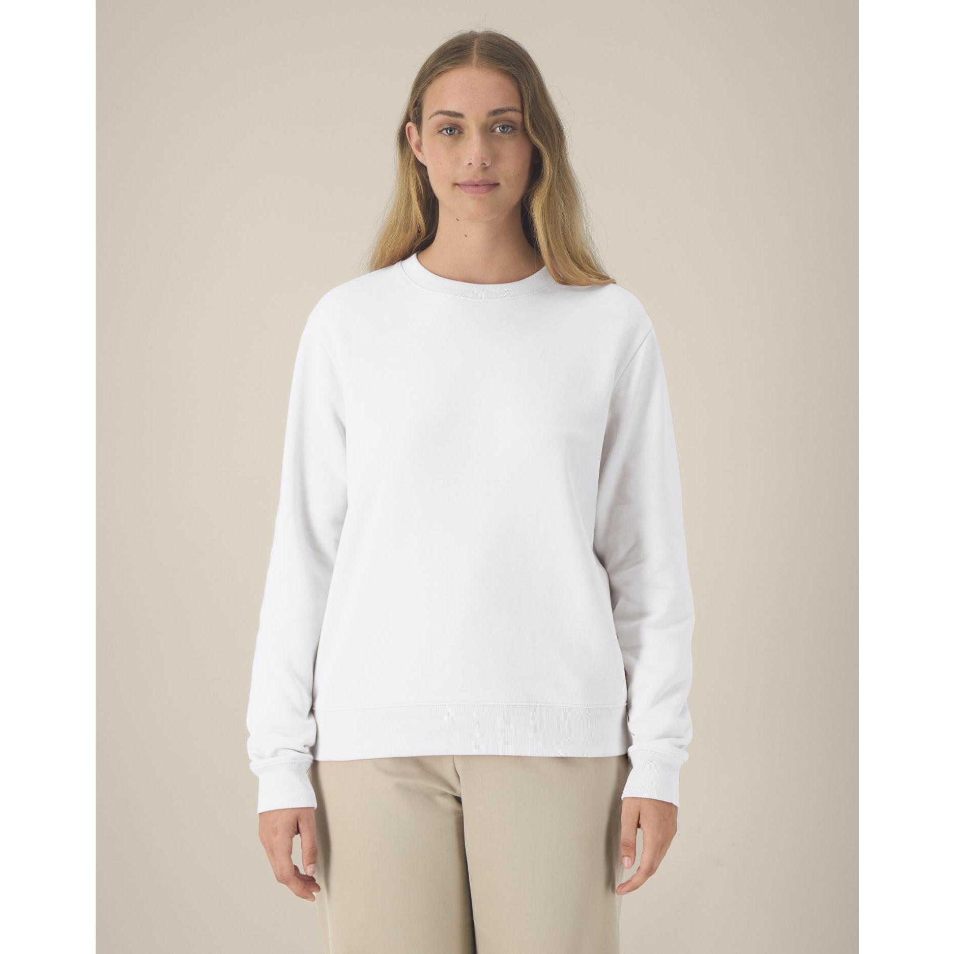 Hanorac la baza gâtului pentru femei Stella Thinker White M