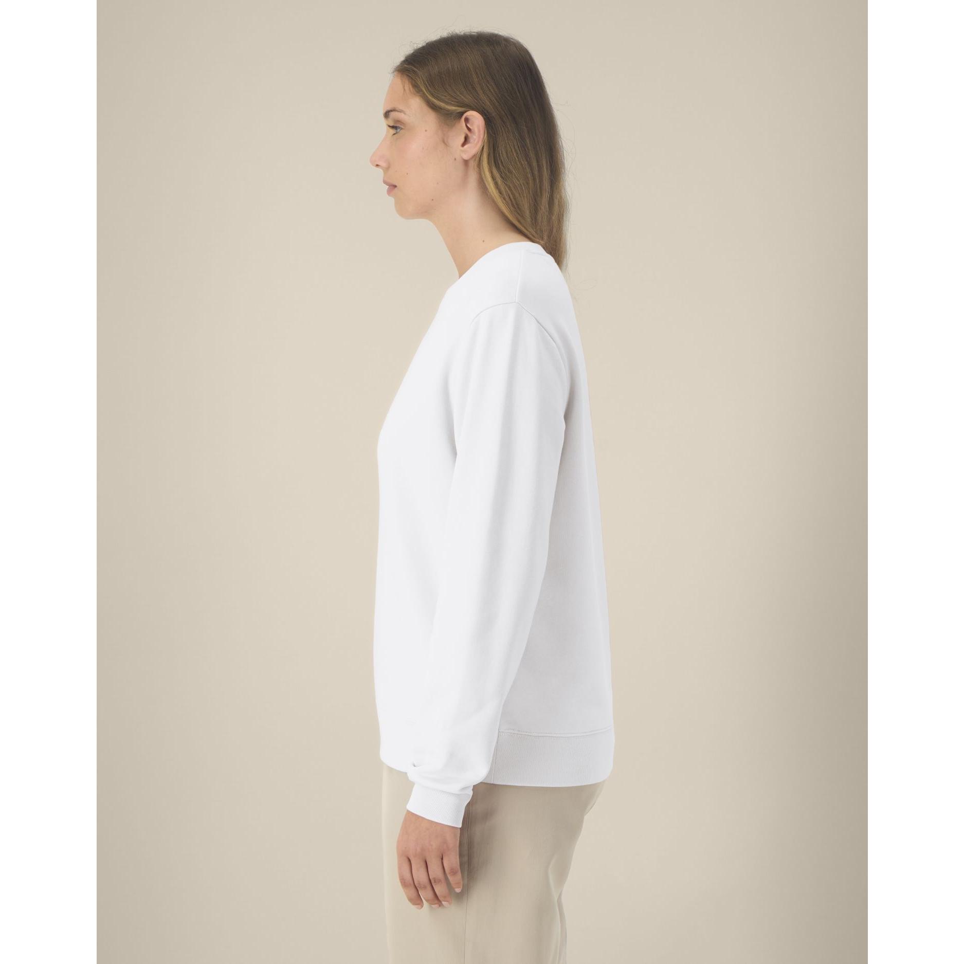 Hanorac la baza gâtului pentru femei Stella Thinker White M