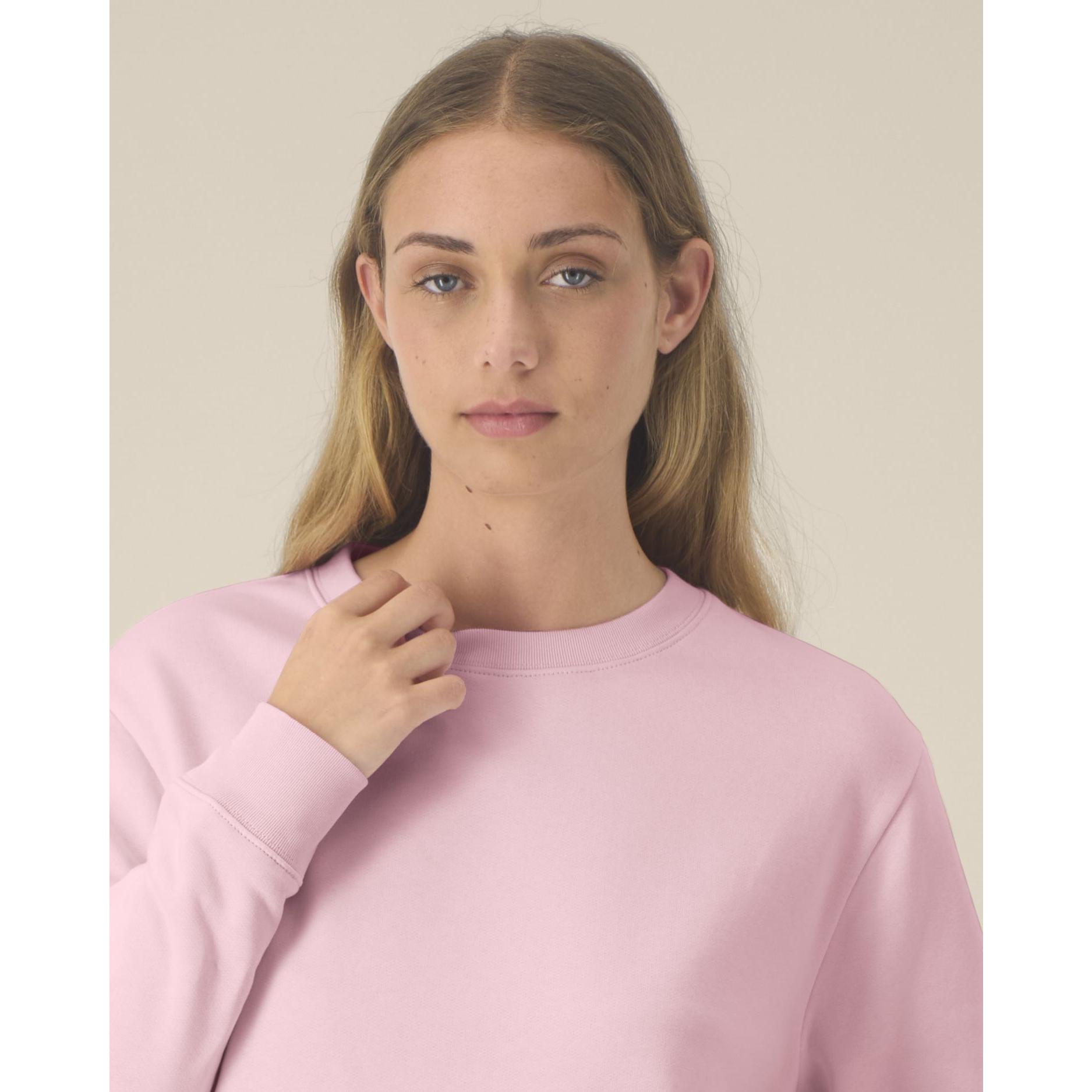 Hanorac la baza gâtului pentru femei Stella Thinker Cotton Pink 3XL