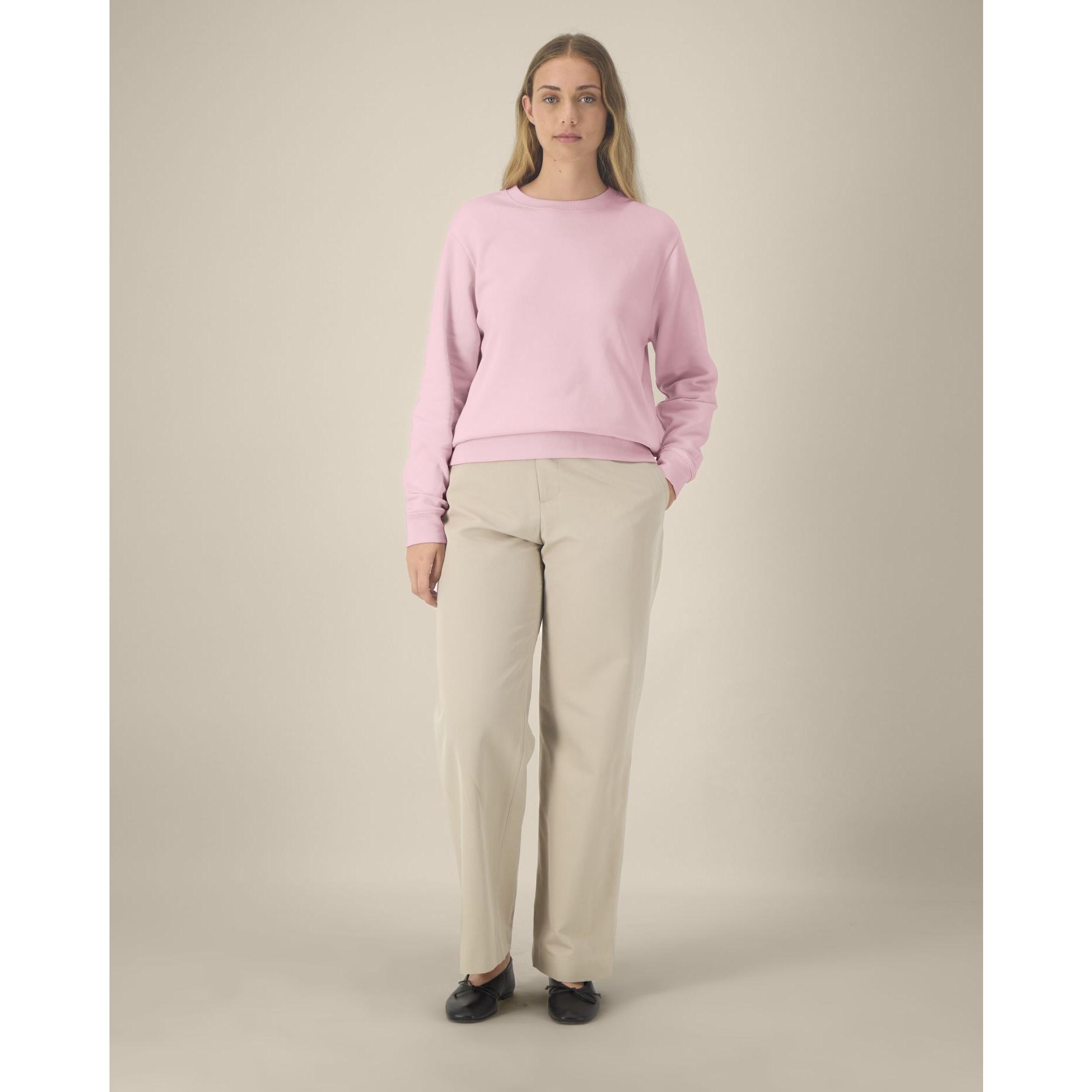 Hanorac la baza gâtului pentru femei Stella Thinker Cotton Pink 3XL
