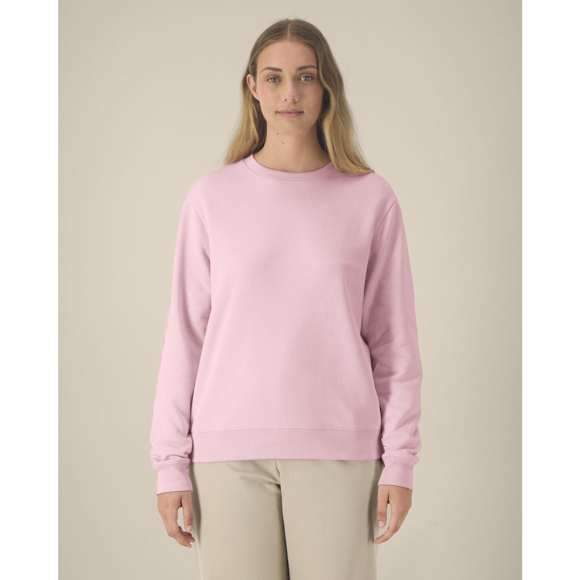 Hanorac la baza gâtului pentru femei Stella Thinker Cotton Pink 3XL
