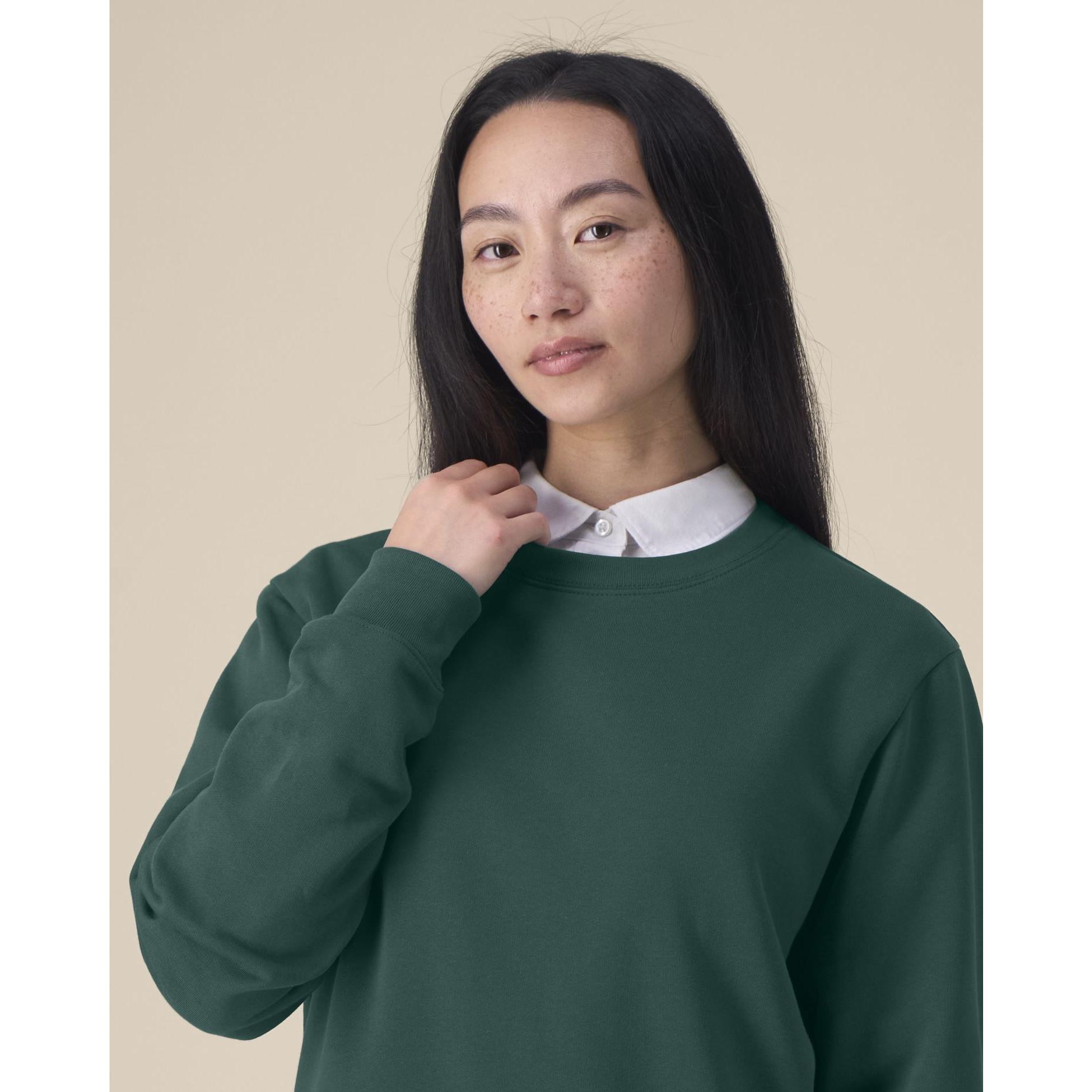 Hanorac la baza gâtului pentru femei Stella Thinker Glazed Green 3XL