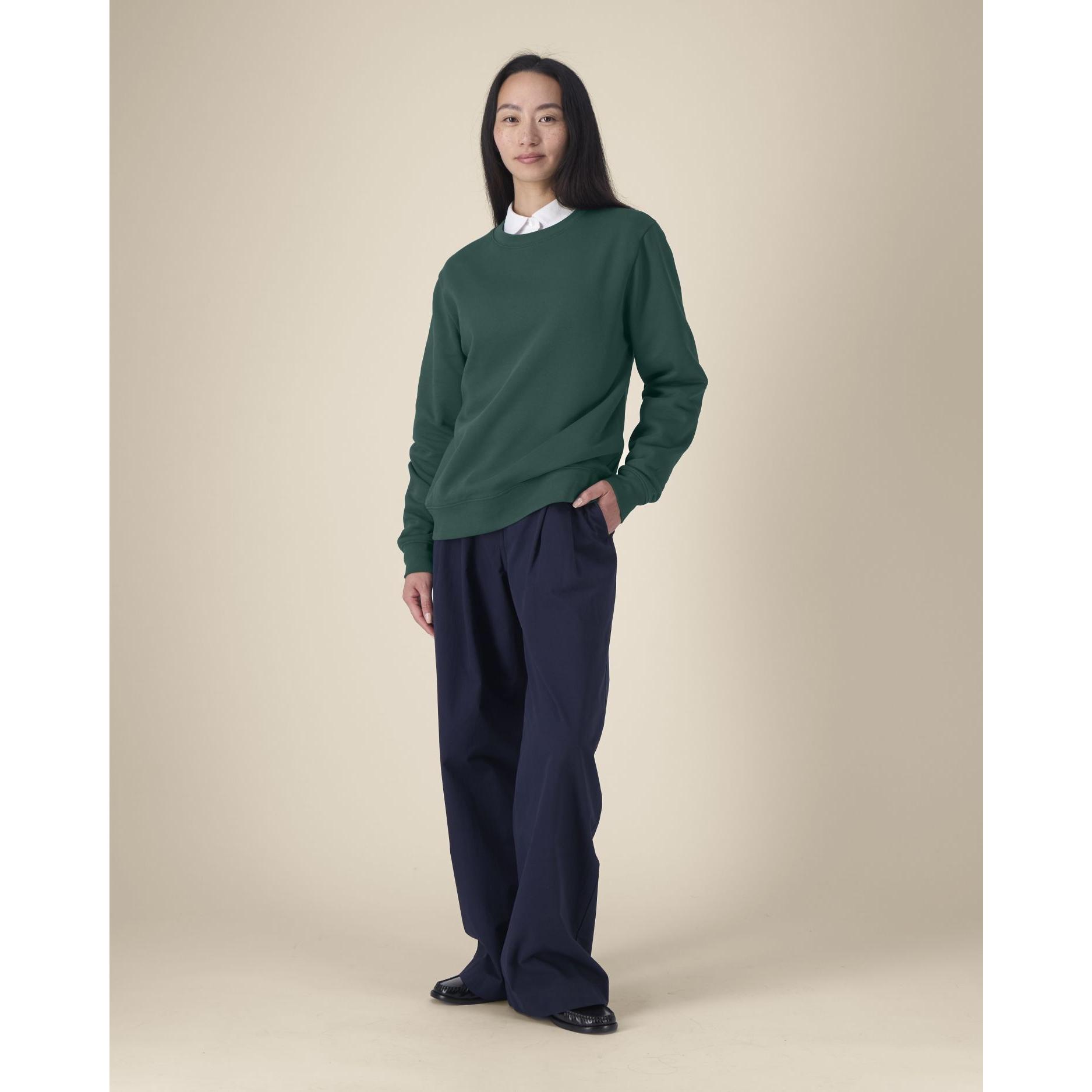 Hanorac la baza gâtului pentru femei Stella Thinker Glazed Green 3XL