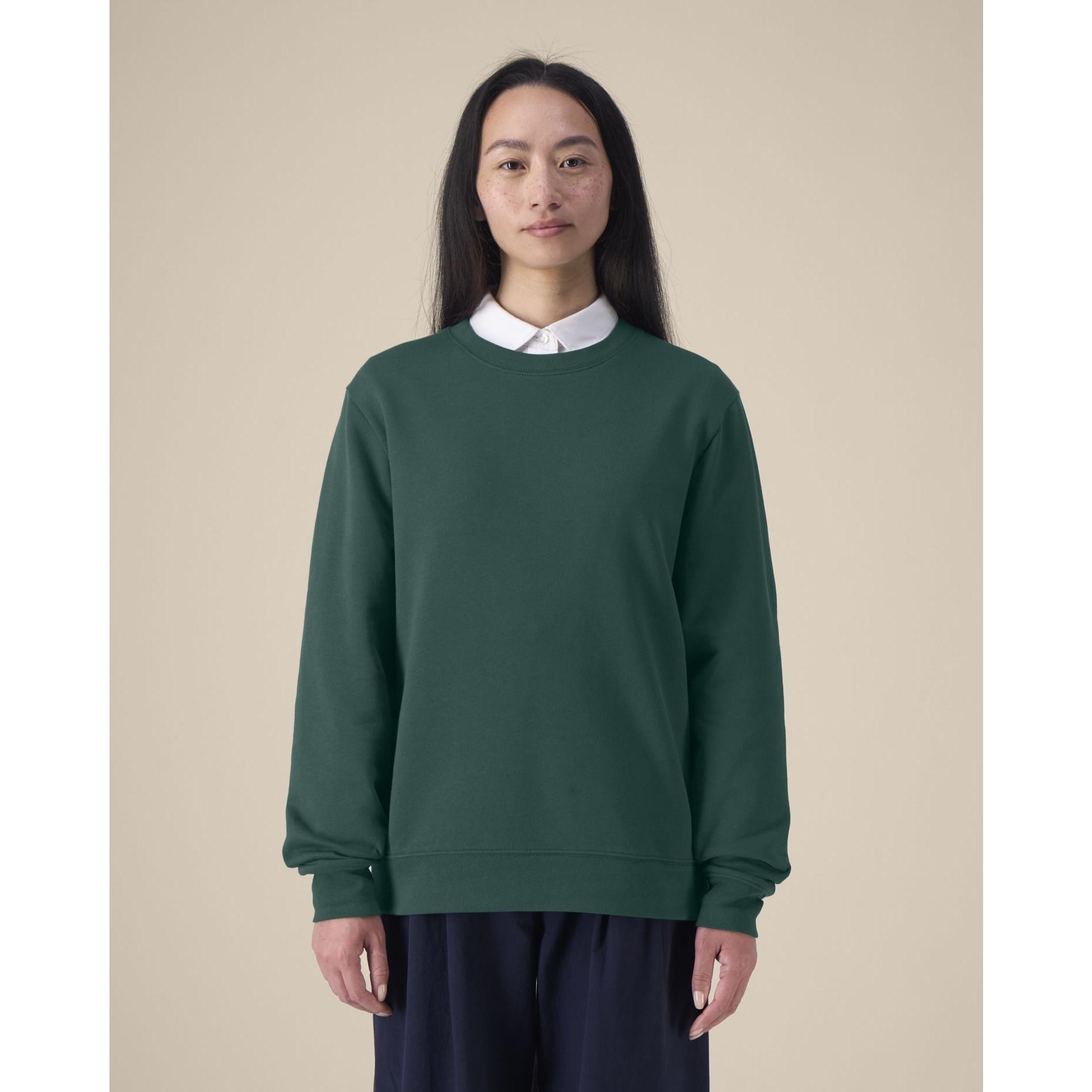 Hanorac la baza gâtului pentru femei Stella Thinker Glazed Green 3XL