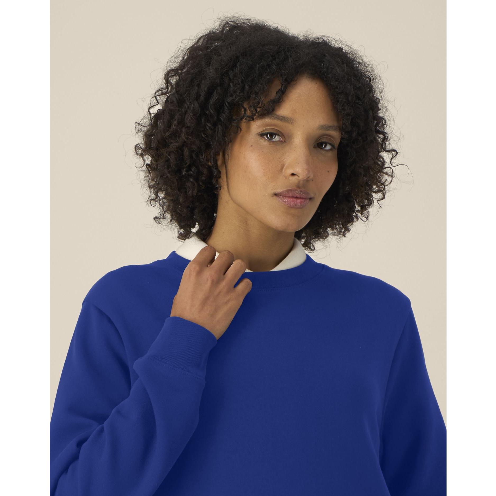 Hanorac la baza gâtului pentru femei Stella Thinker Worker Blue L