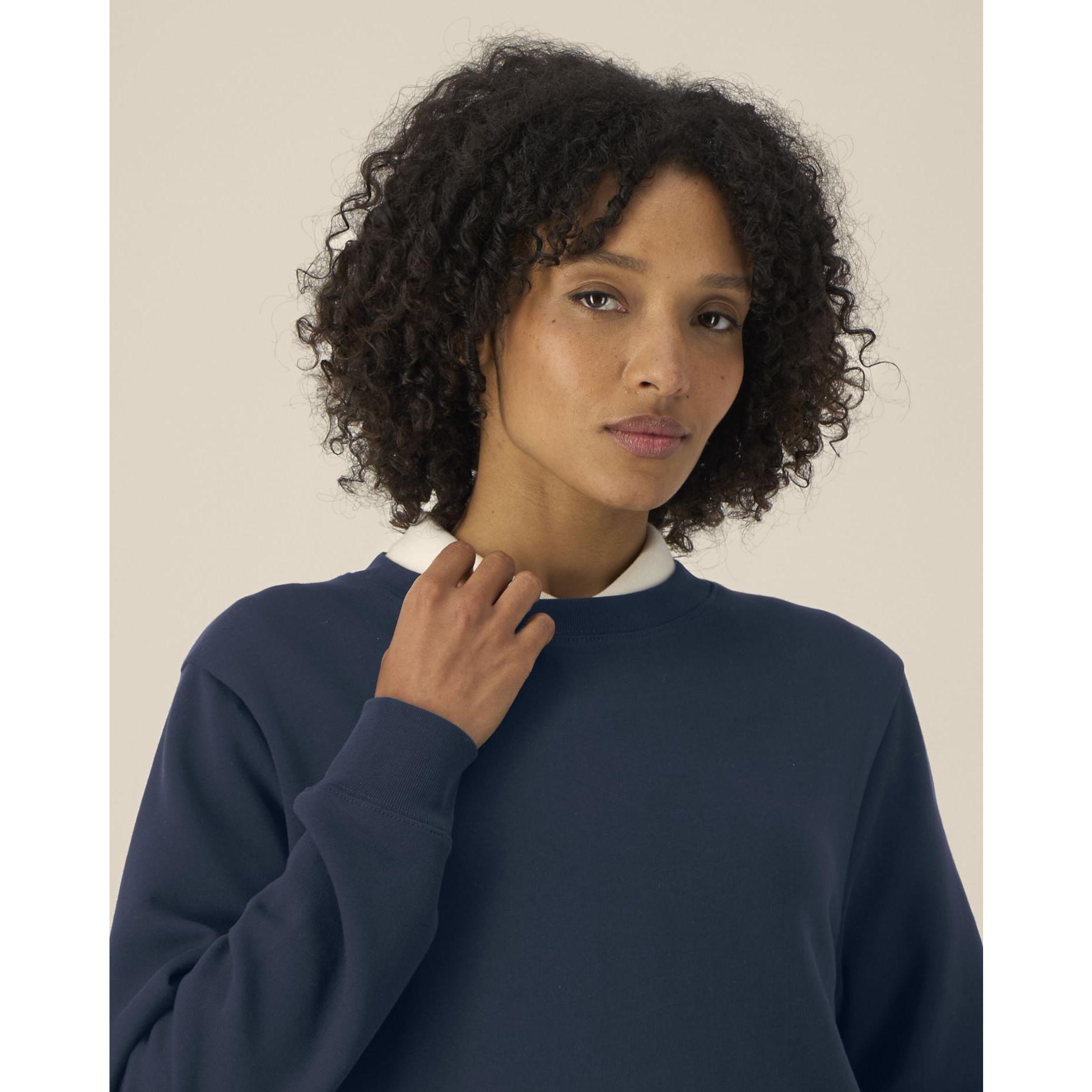 Hanorac la baza gâtului pentru femei Stella Thinker French Navy 3XL