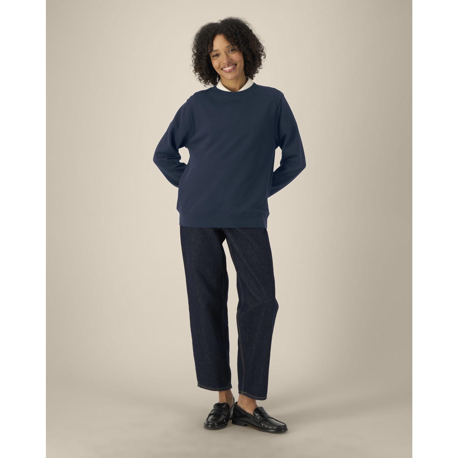 Hanorac la baza gâtului pentru femei Stella Thinker French Navy 3XL