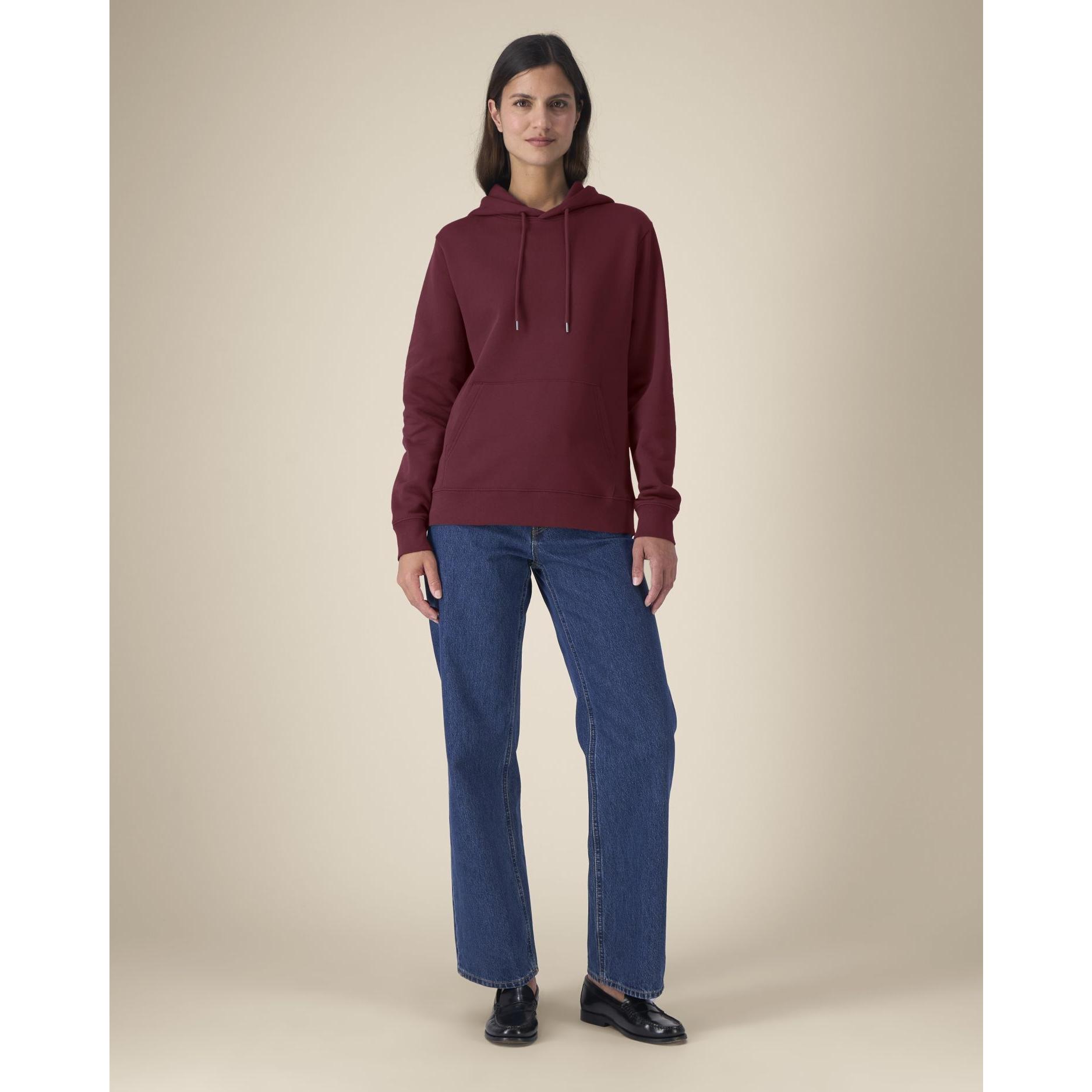 Hanorac cu glugă pentru femei Stella Gamechanger Burgundy M
