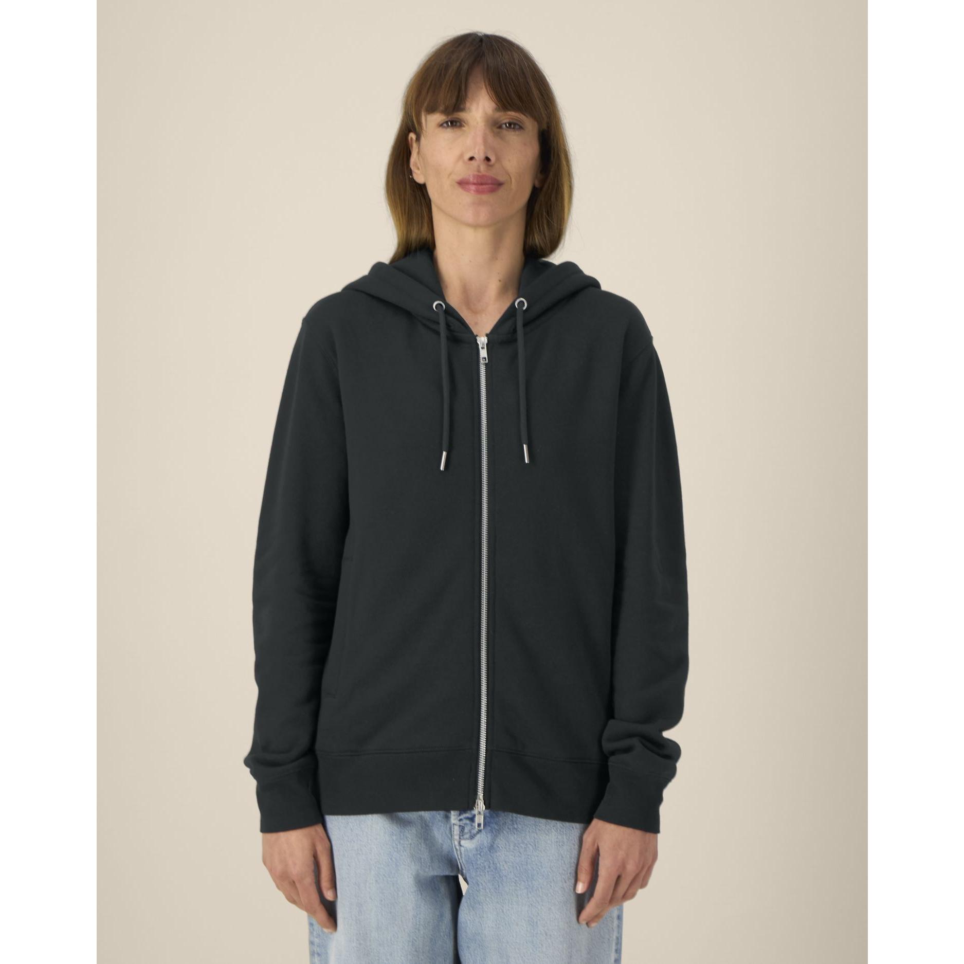 Hanorac cu fermoar unisex Astor Black 2XS