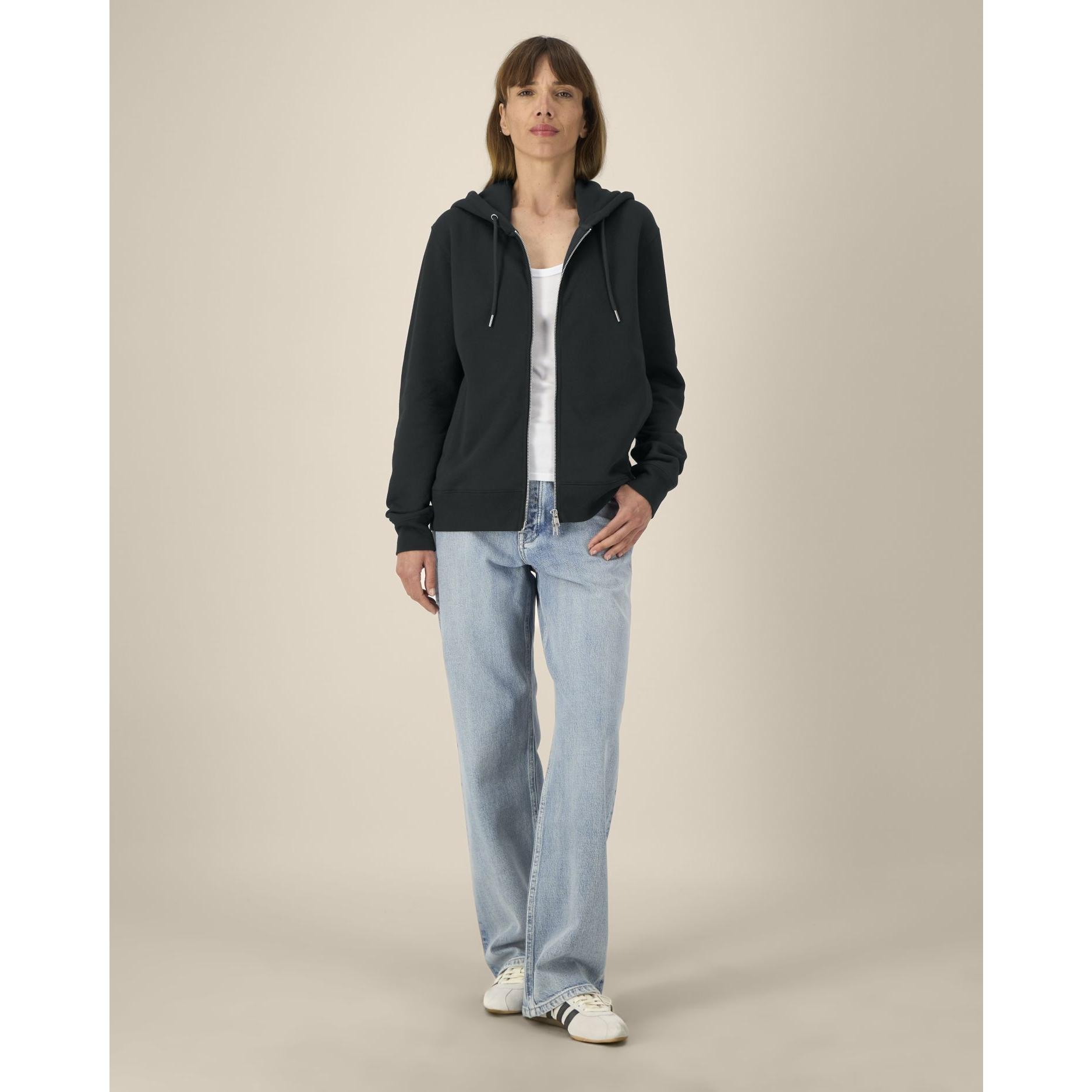 Hanorac cu fermoar unisex Astor Black 2XS