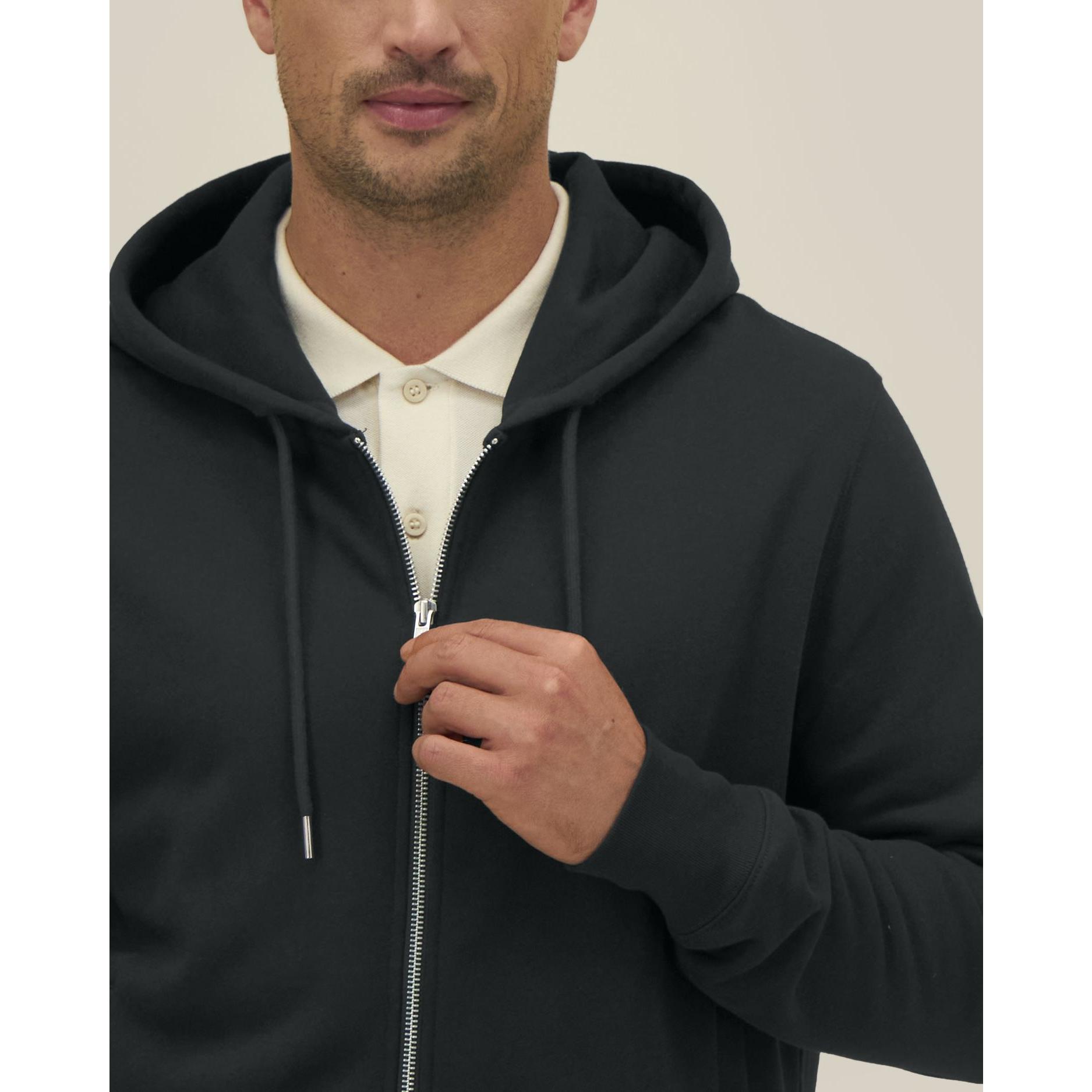 Hanorac cu fermoar unisex Astor Black 2XS
