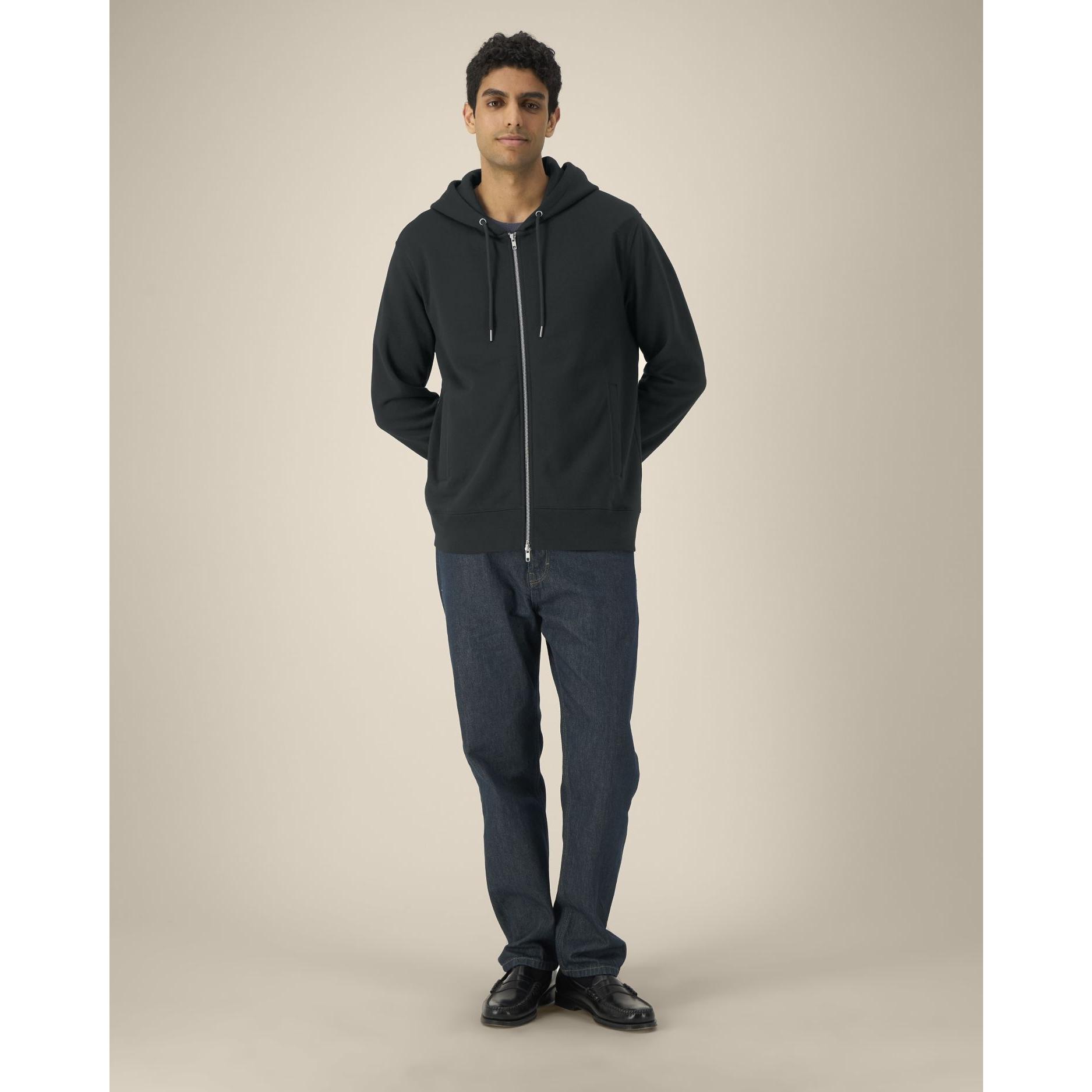 Hanorac cu fermoar unisex Astor Black 2XS