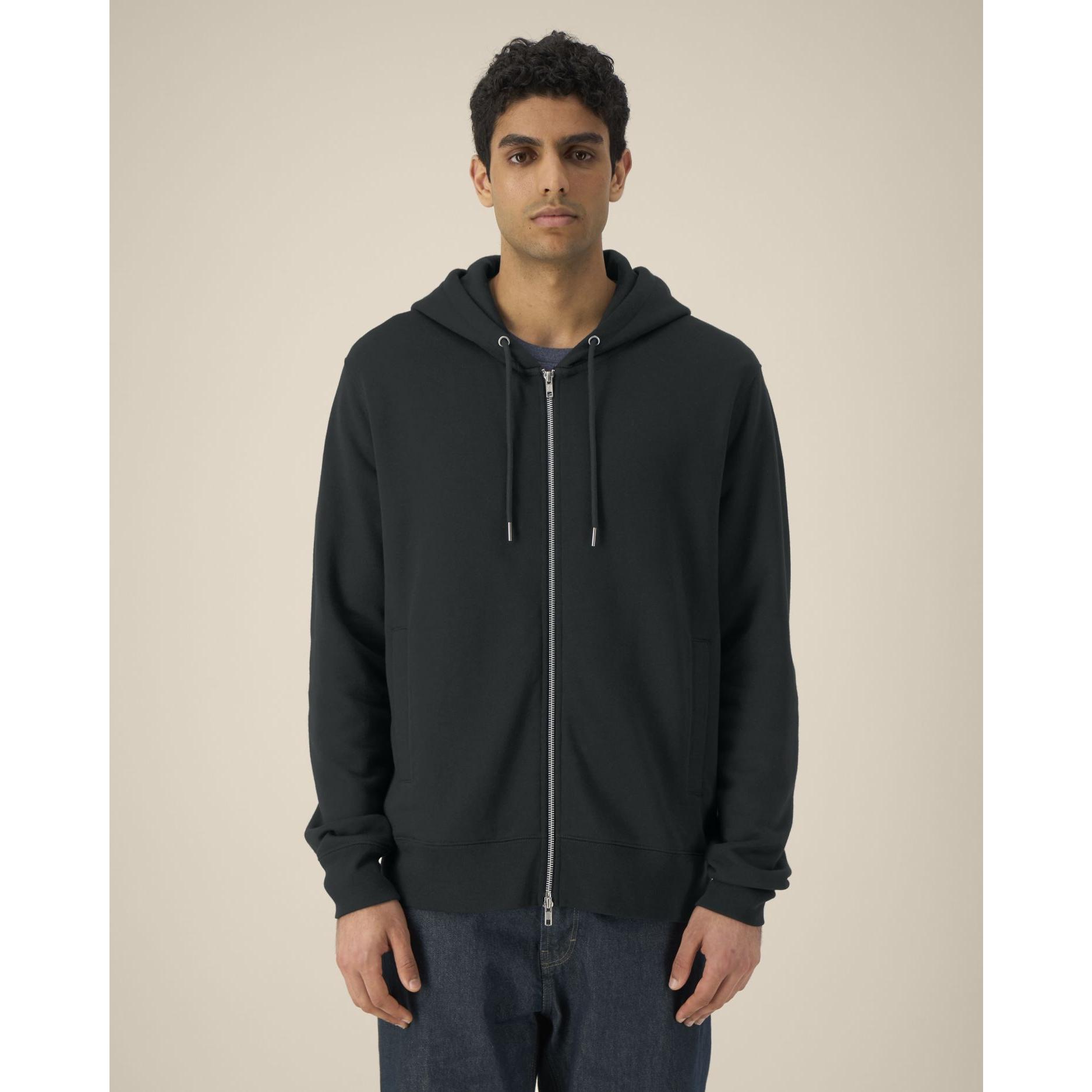 Hanorac cu fermoar unisex Astor Black 2XS