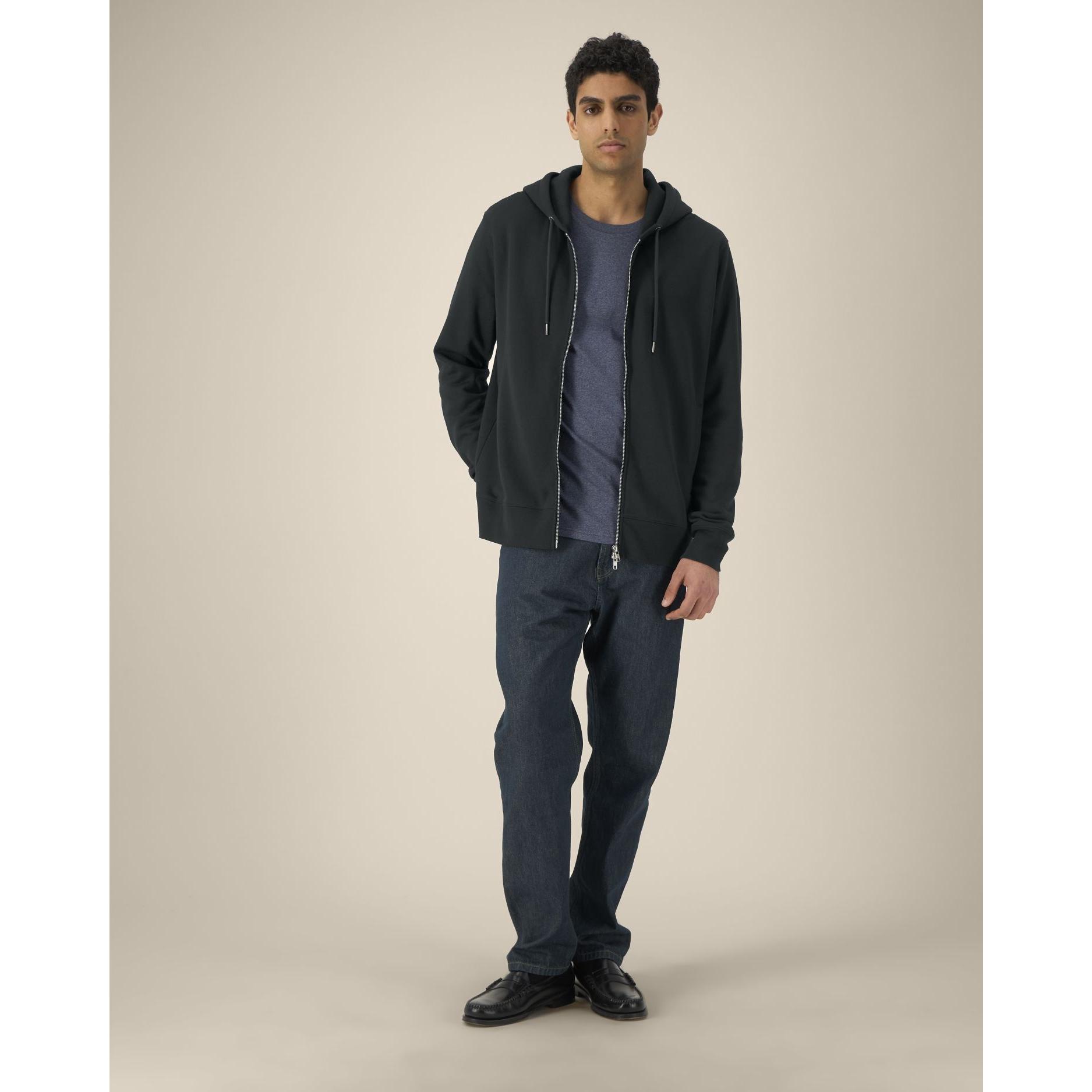 Hanorac cu fermoar unisex Astor Black 2XS