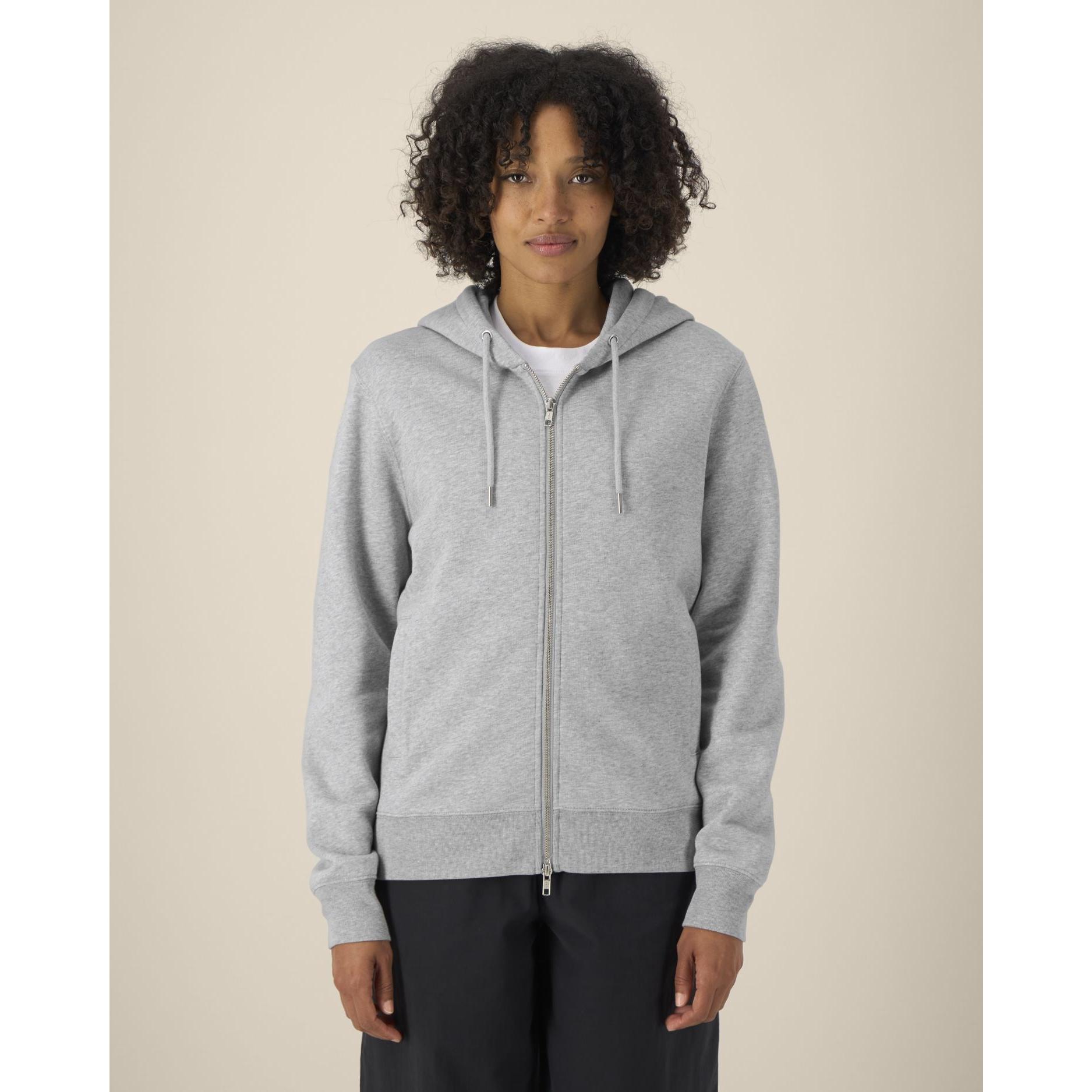 Hanorac cu fermoar unisex Astor Heather Grey 2XS