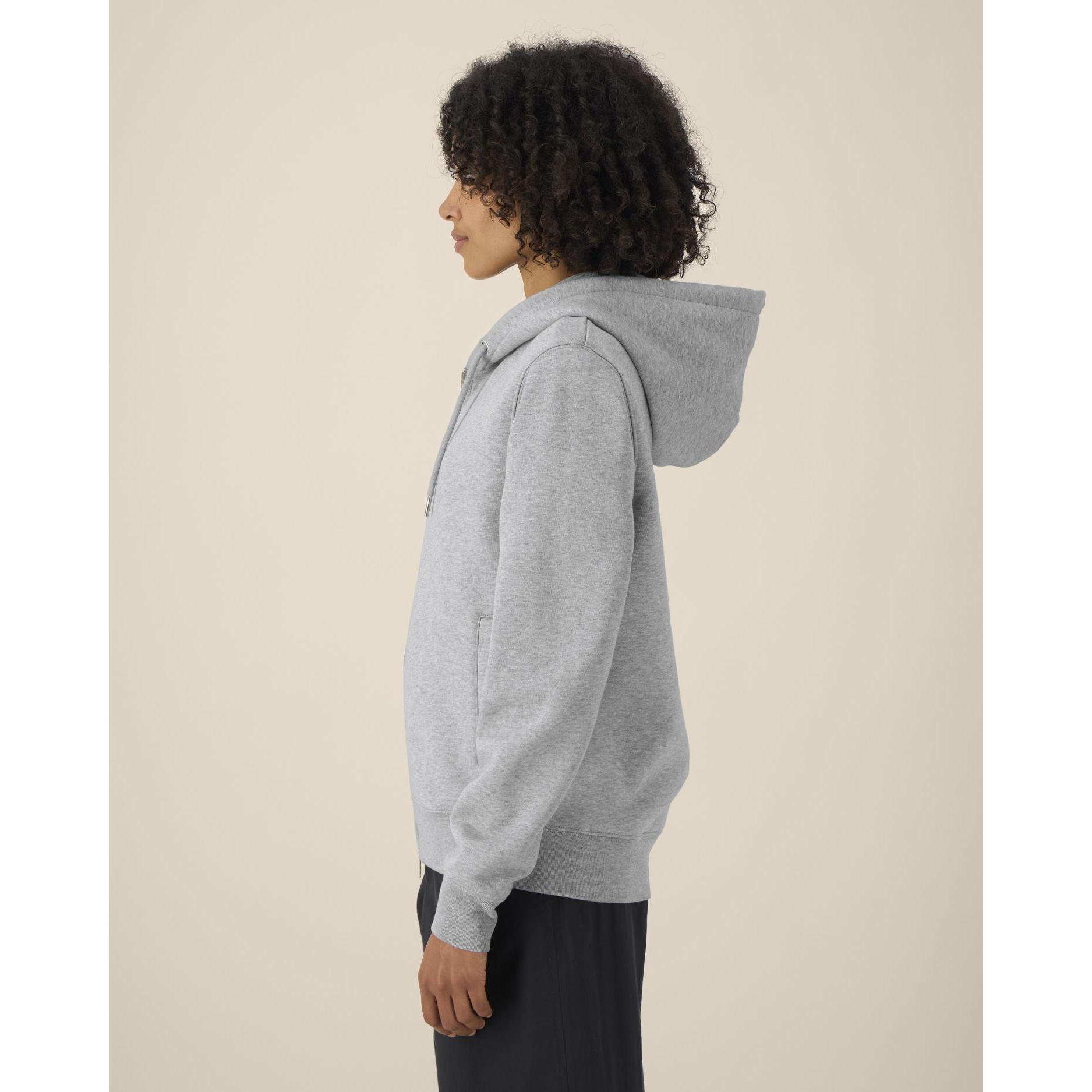 Hanorac cu fermoar unisex Astor Heather Grey 2XS