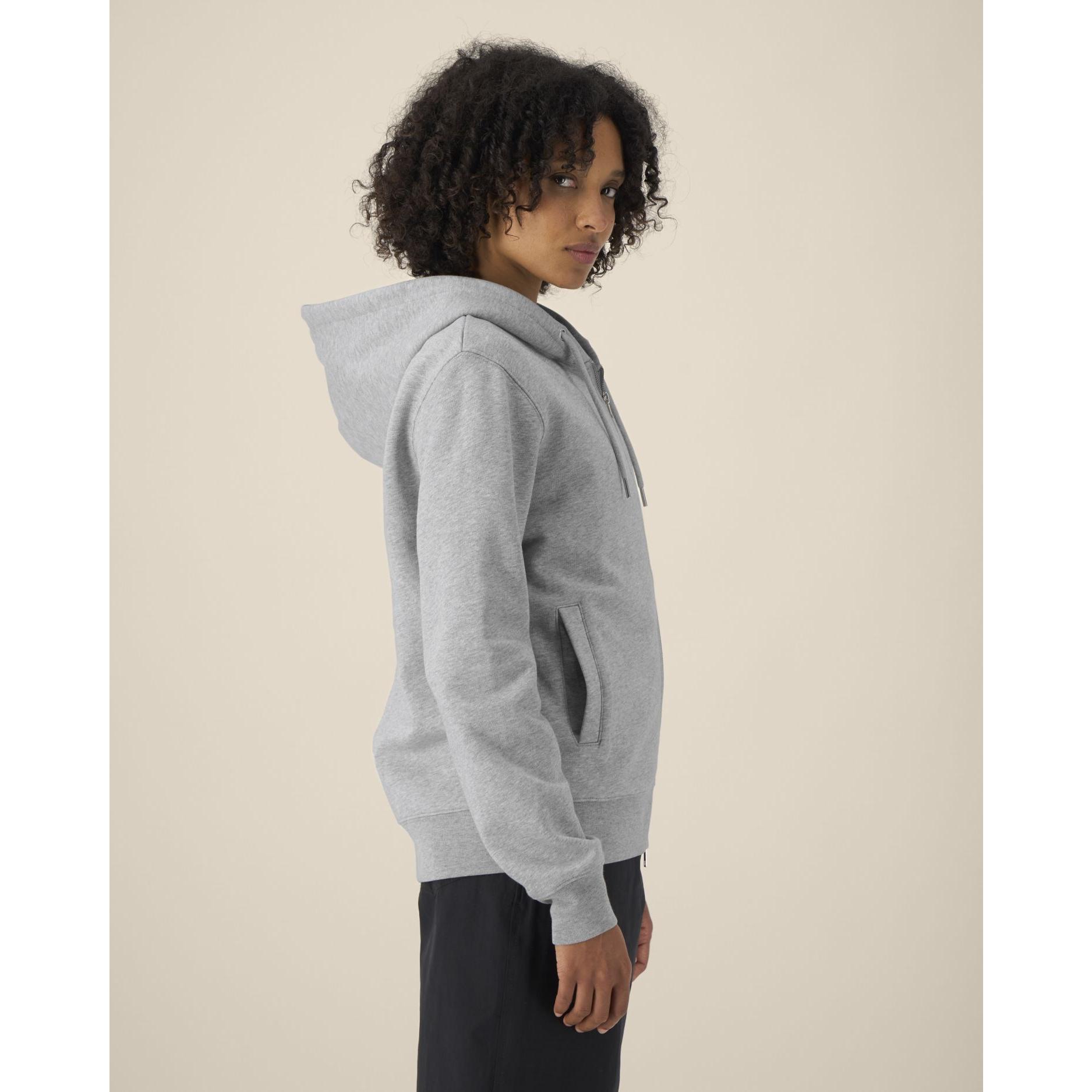 Hanorac cu fermoar unisex Astor Heather Grey 2XS