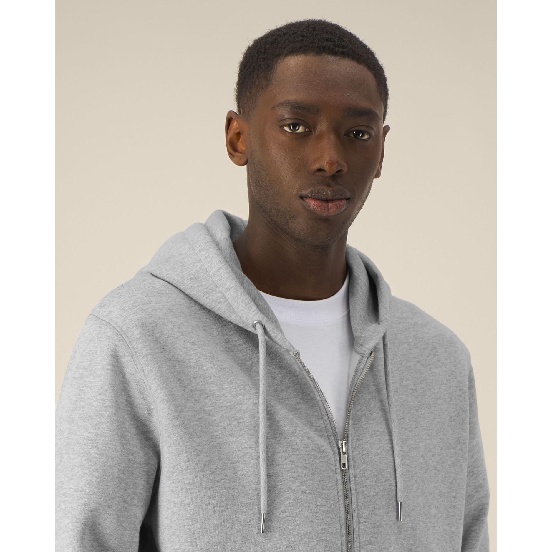Hanorac cu fermoar unisex Astor Heather Grey 2XS