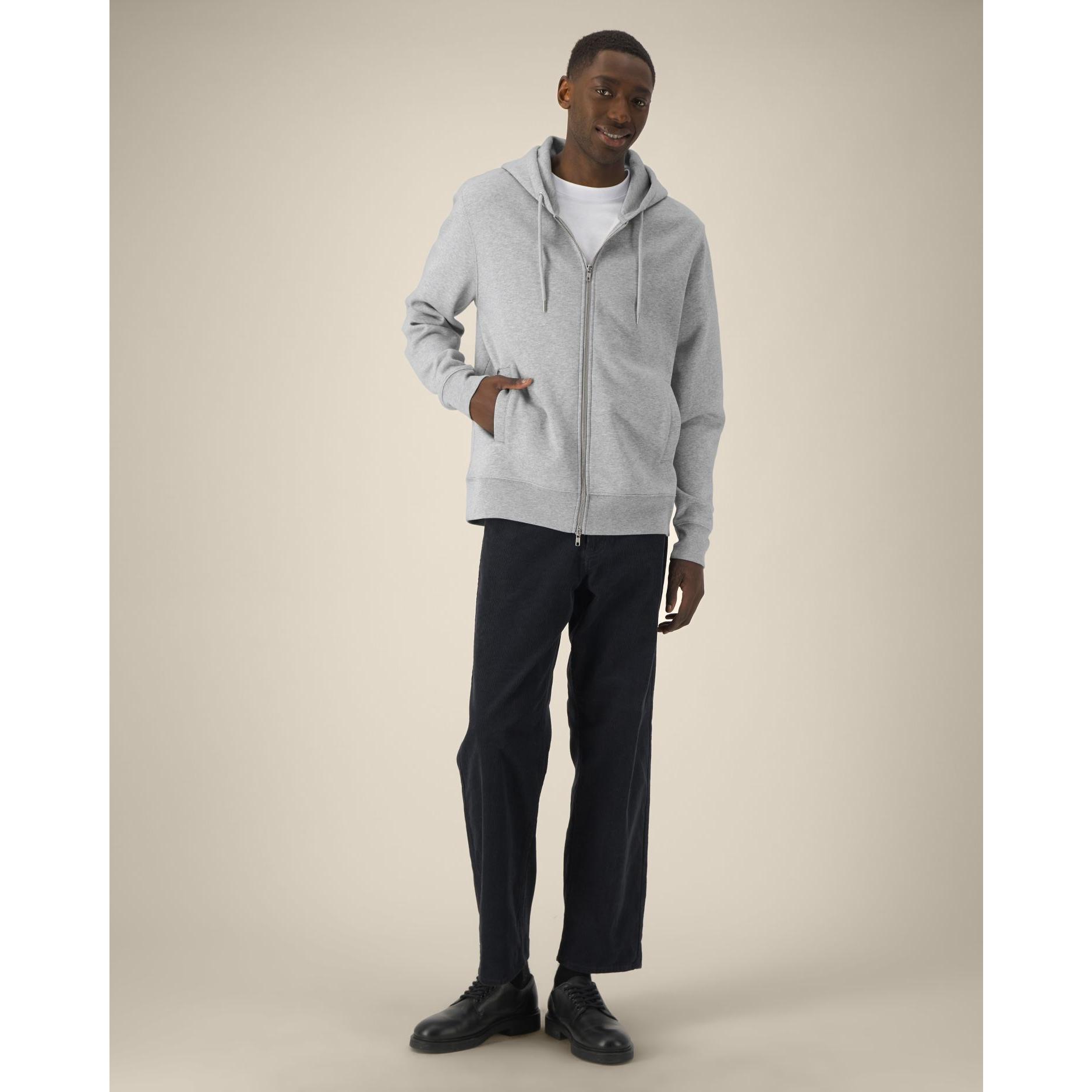 Hanorac cu fermoar unisex Astor Heather Grey 2XS