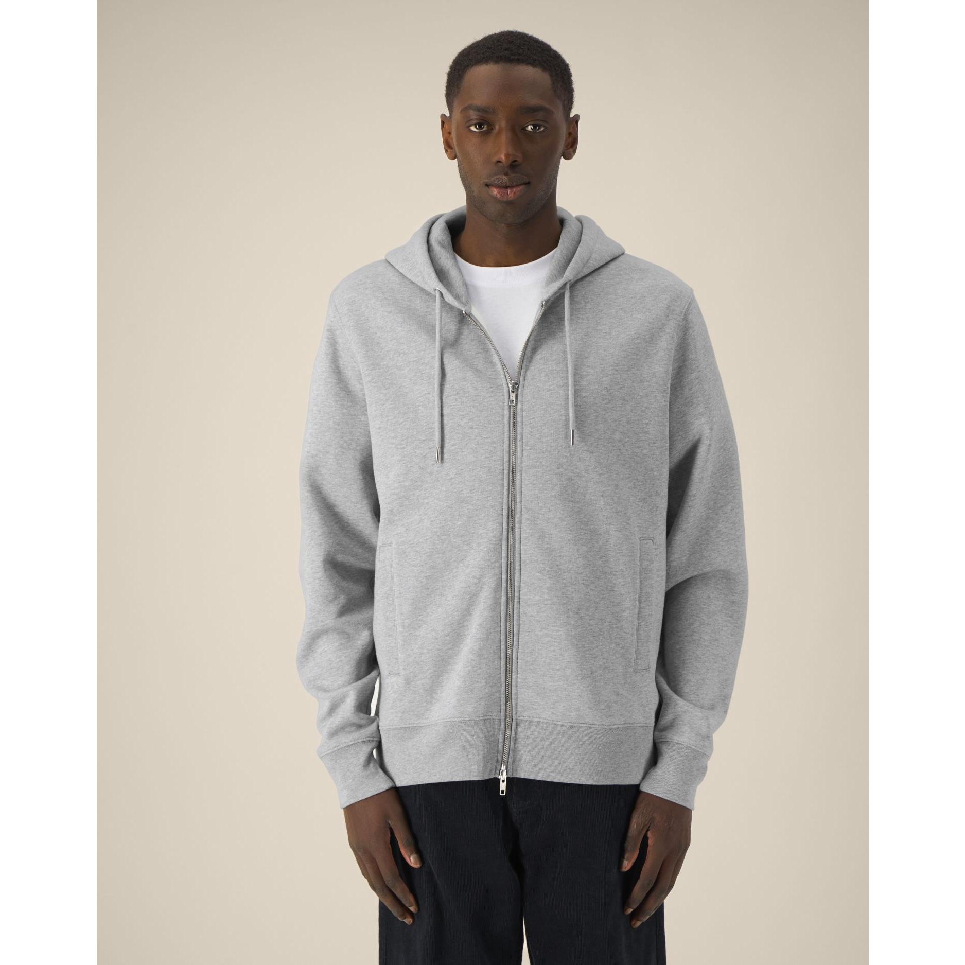 Hanorac cu fermoar unisex Astor Heather Grey 2XS