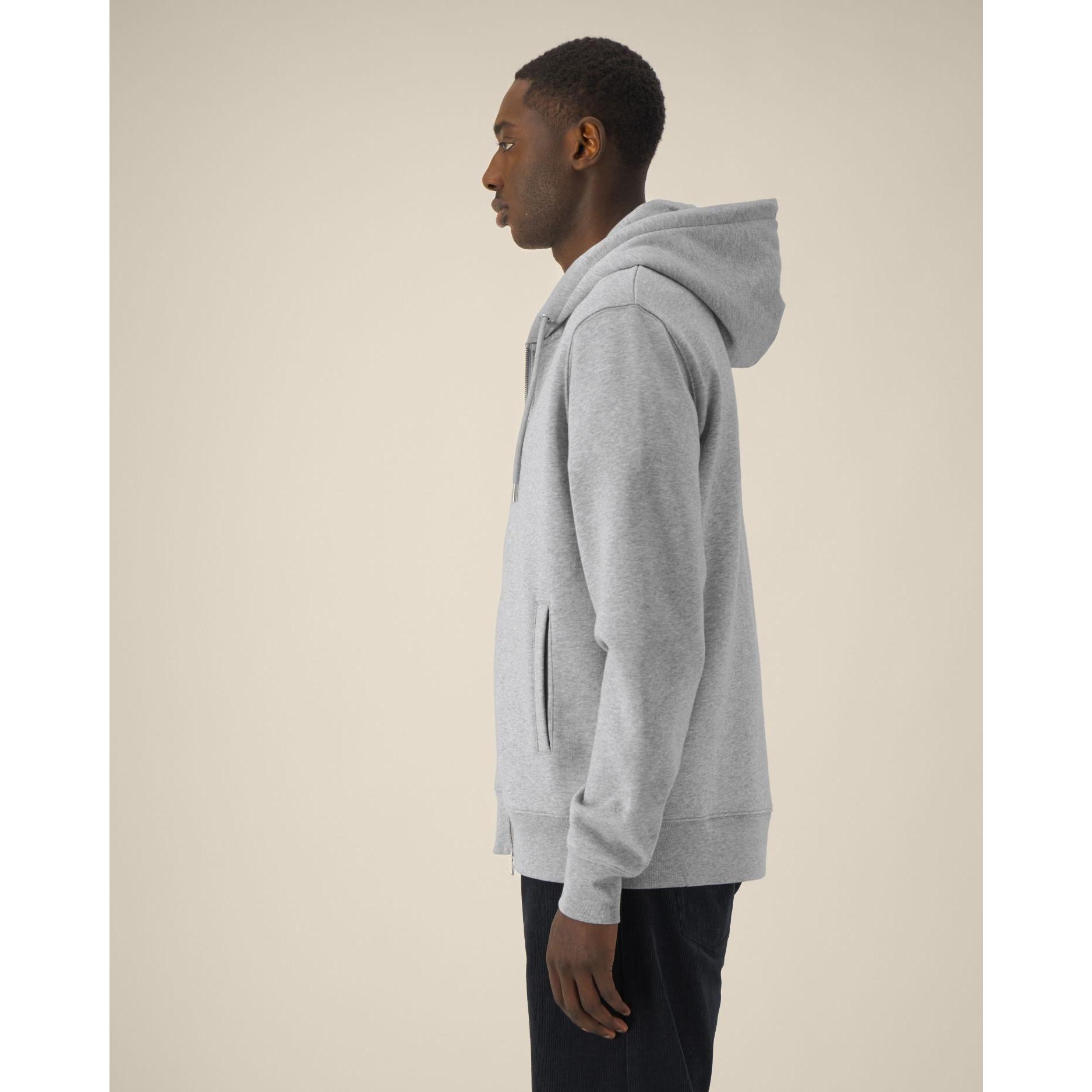 Hanorac cu fermoar unisex Astor Heather Grey 2XS