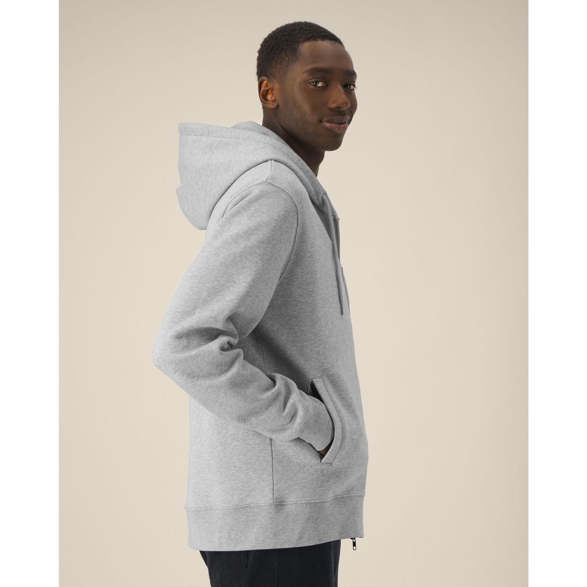 Hanorac cu fermoar unisex Astor Heather Grey 2XS