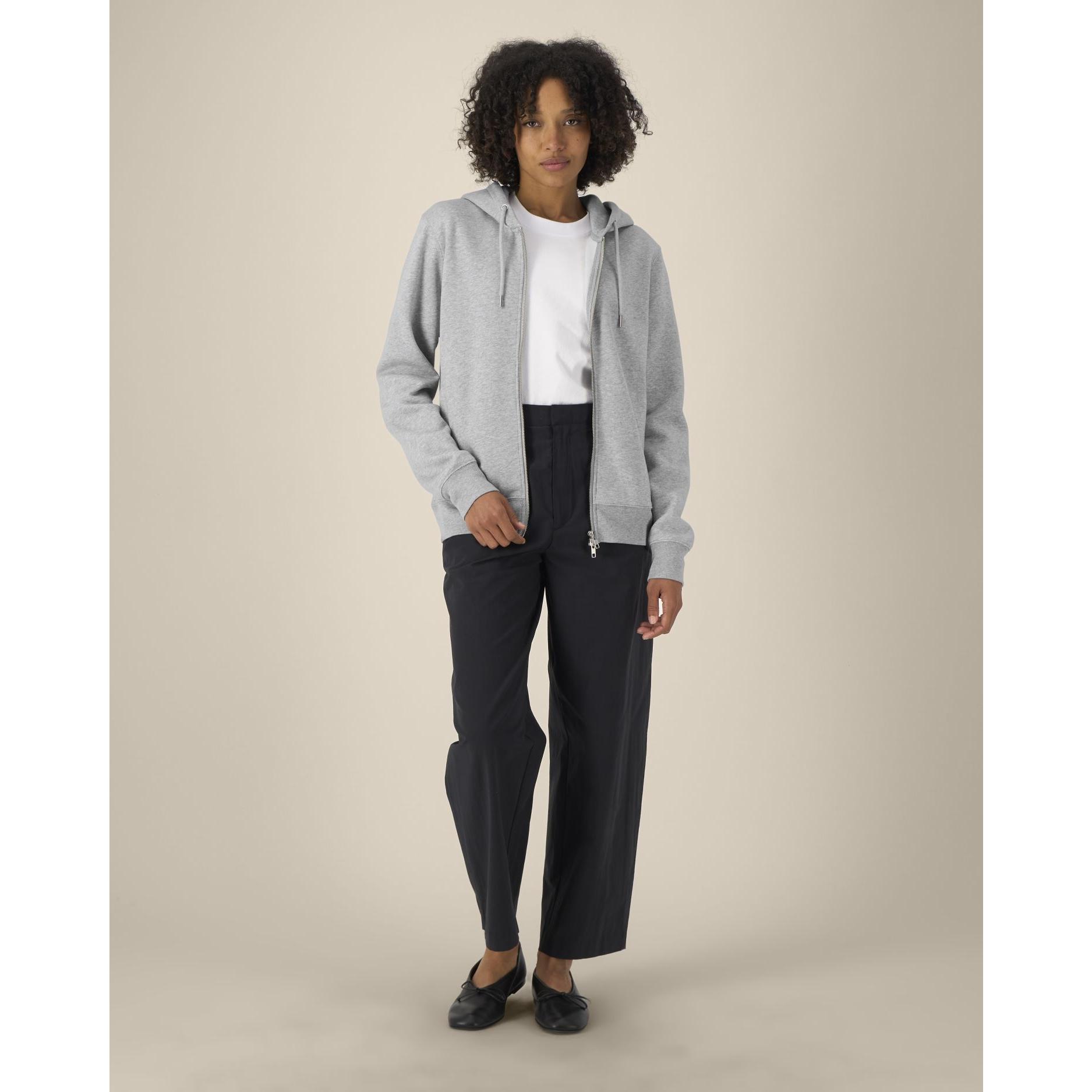 Hanorac cu fermoar unisex Astor Heather Grey 2XS