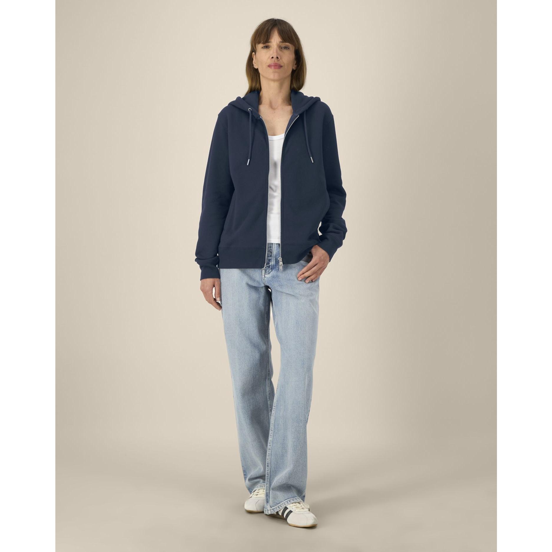 Hanorac cu fermoar unisex Astor French Navy 3XL