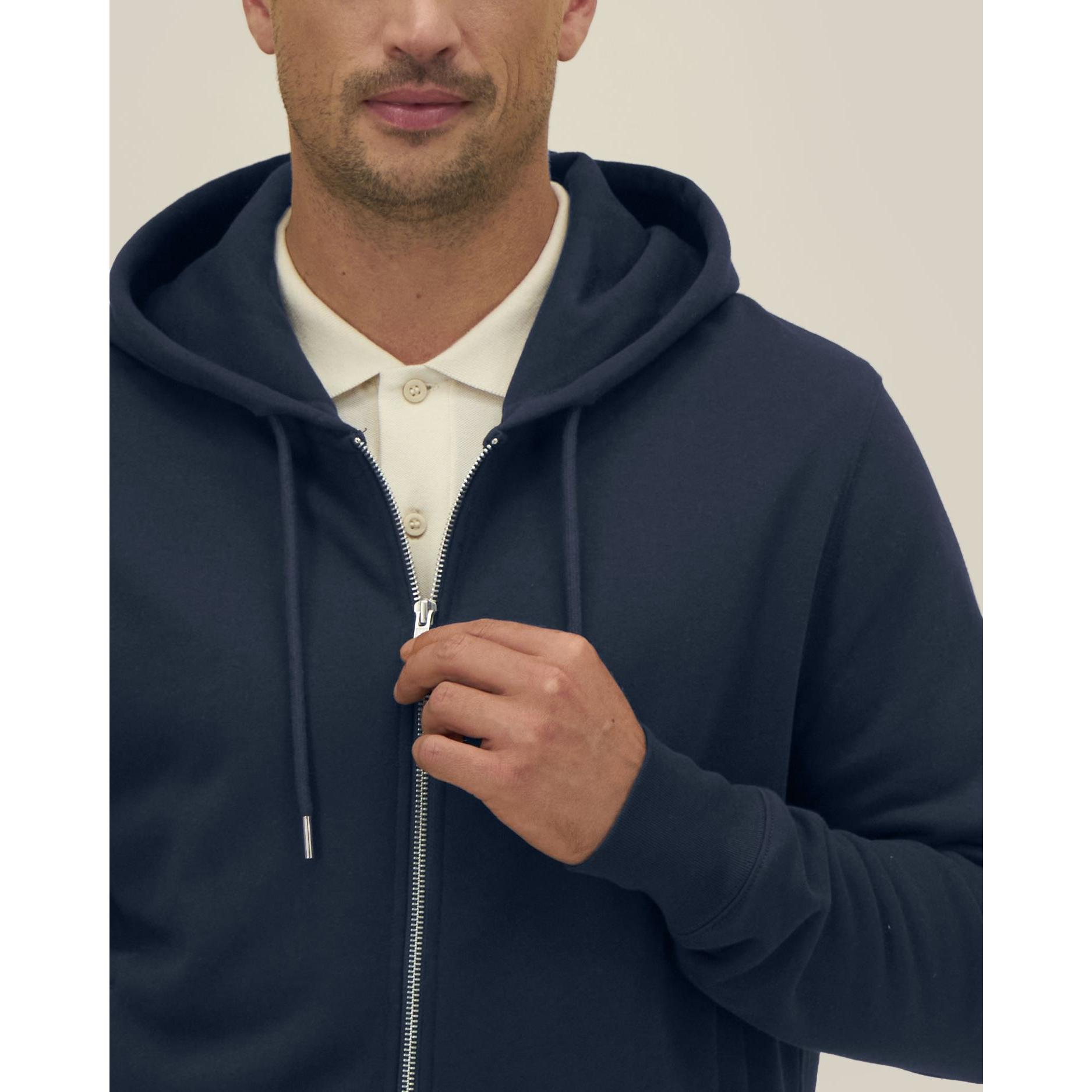 Hanorac cu fermoar unisex Astor French Navy 3XL