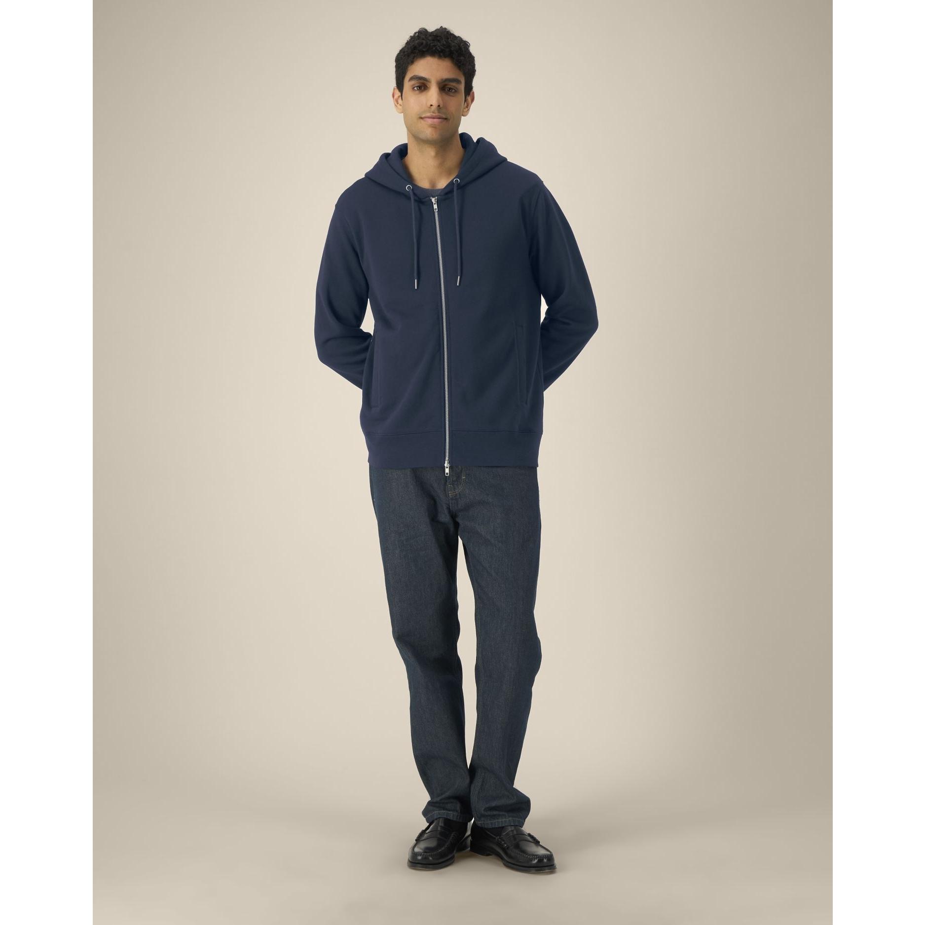 Hanorac cu fermoar unisex Astor French Navy 3XL