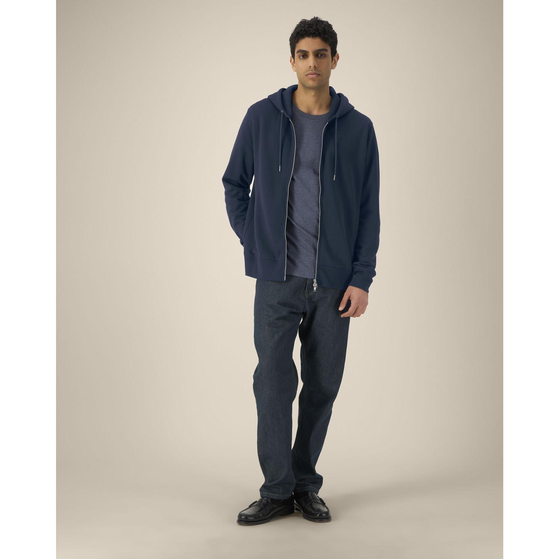 Hanorac cu fermoar unisex Astor French Navy 3XL