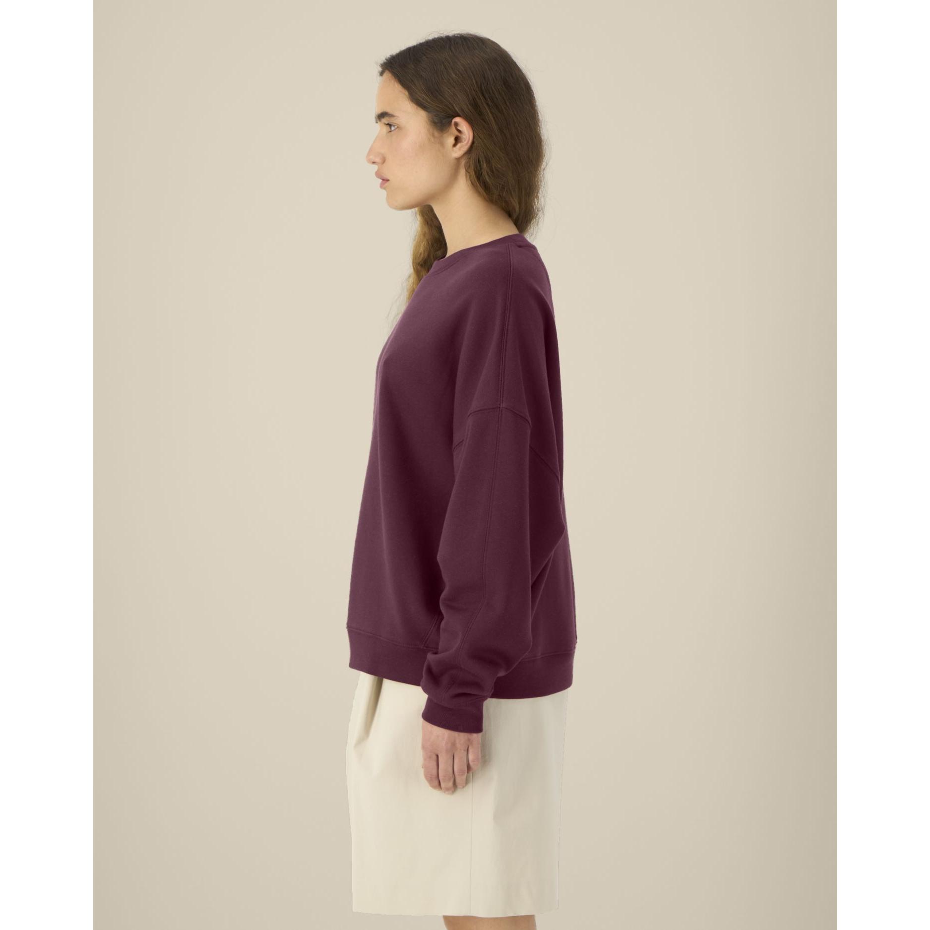 Hanorac la baza gâtului pentru femei Stella Lianna Deep Plum M