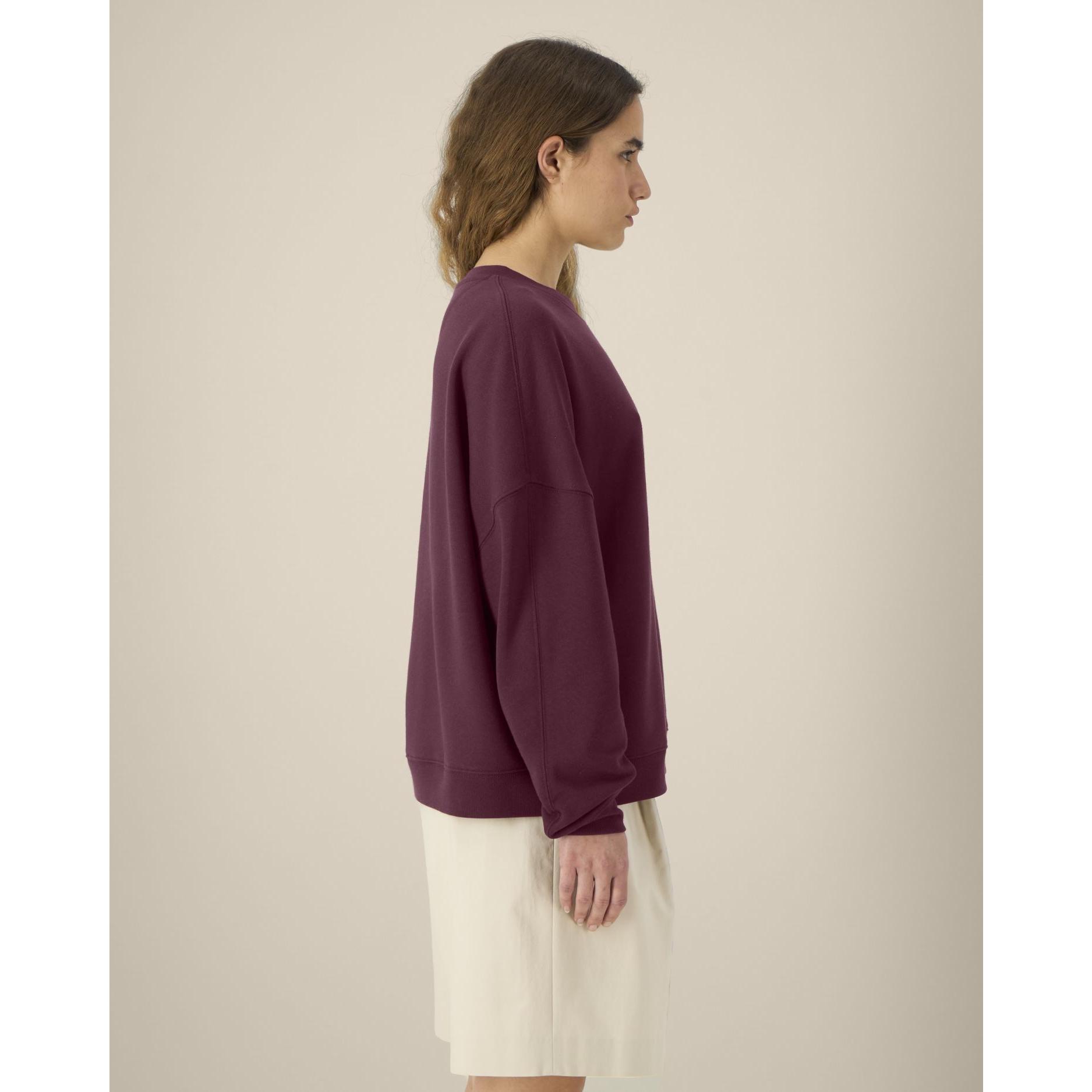 Hanorac la baza gâtului pentru femei Stella Lianna Deep Plum M