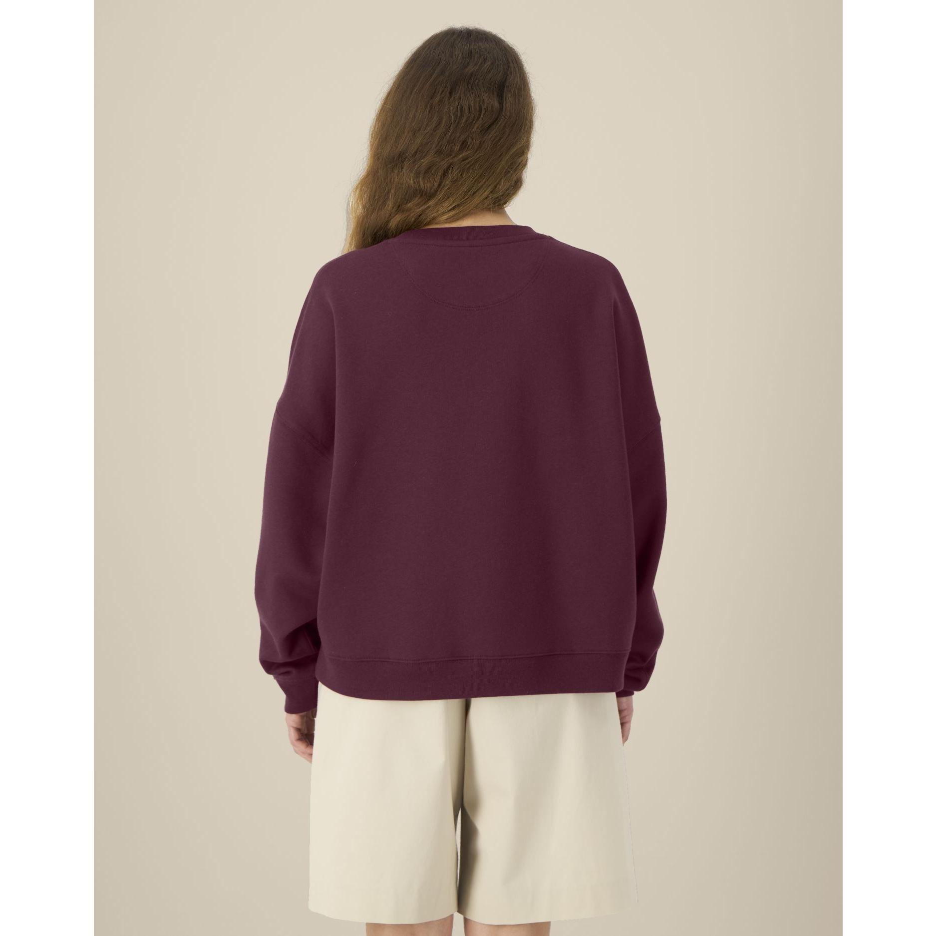 Hanorac la baza gâtului pentru femei Stella Lianna Deep Plum M