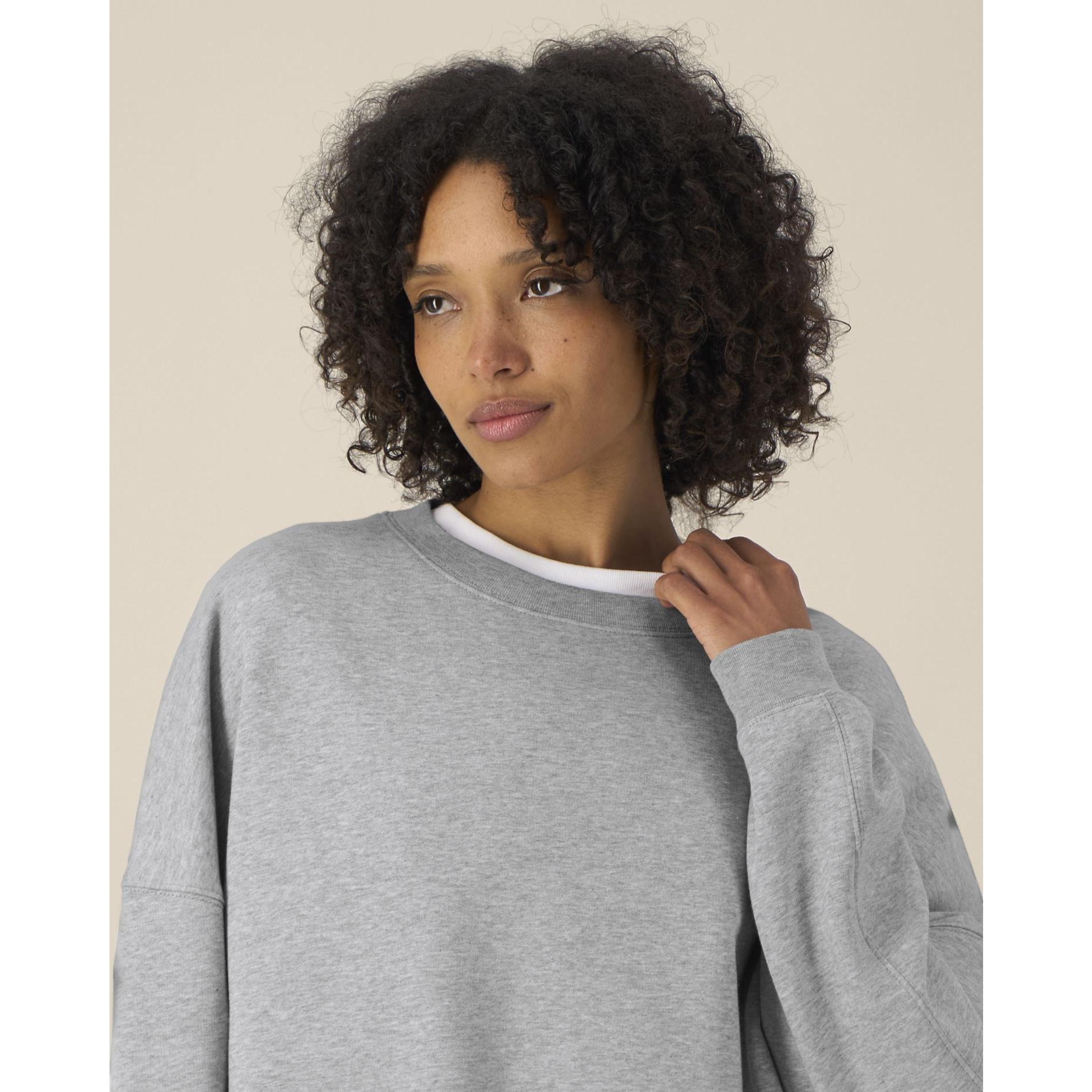 Hanorac la baza gâtului pentru femei Stella Lianna Heather Grey M