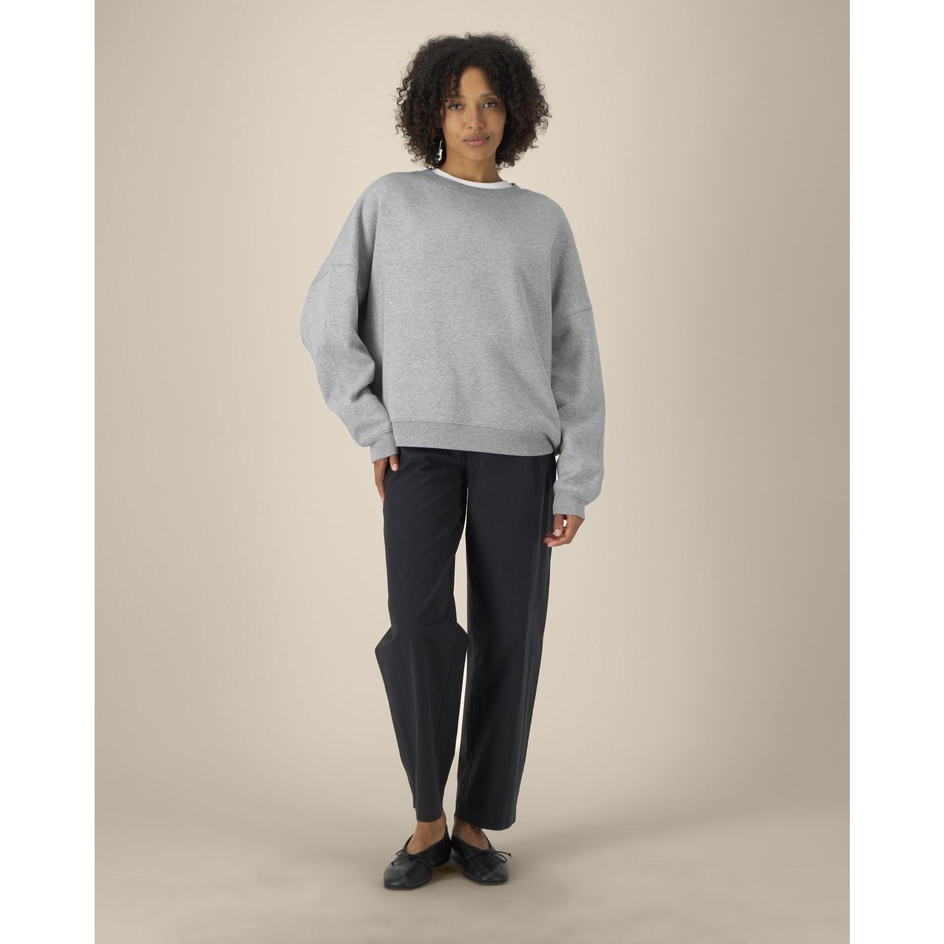 Hanorac la baza gâtului pentru femei Stella Lianna Heather Grey M