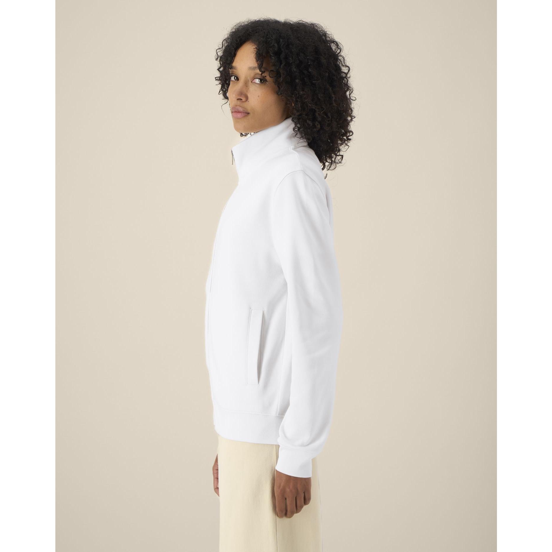Hanorac cu fermoar unisex Trailer 2.0 White 3XL