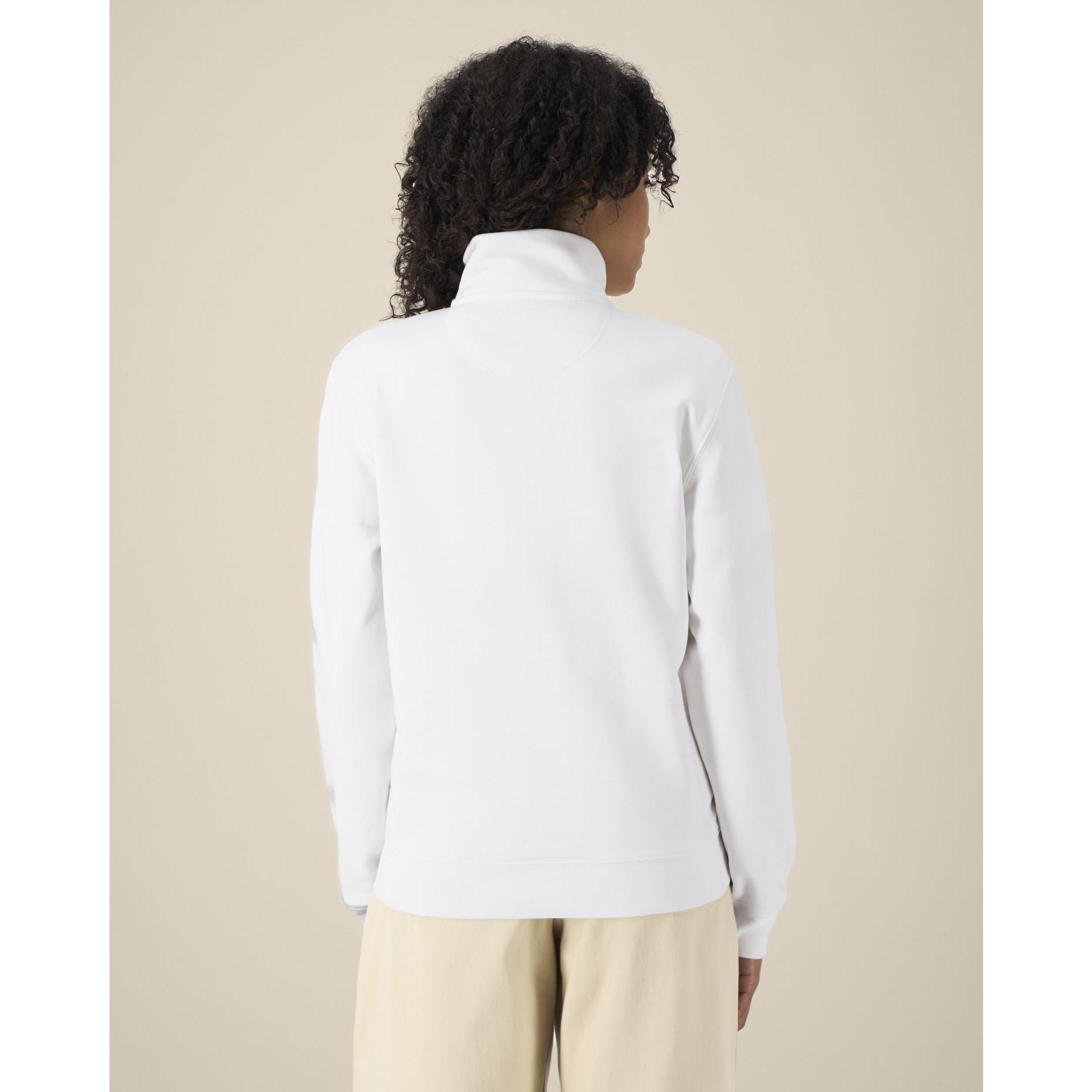 Hanorac cu fermoar unisex Trailer 2.0 White 3XL