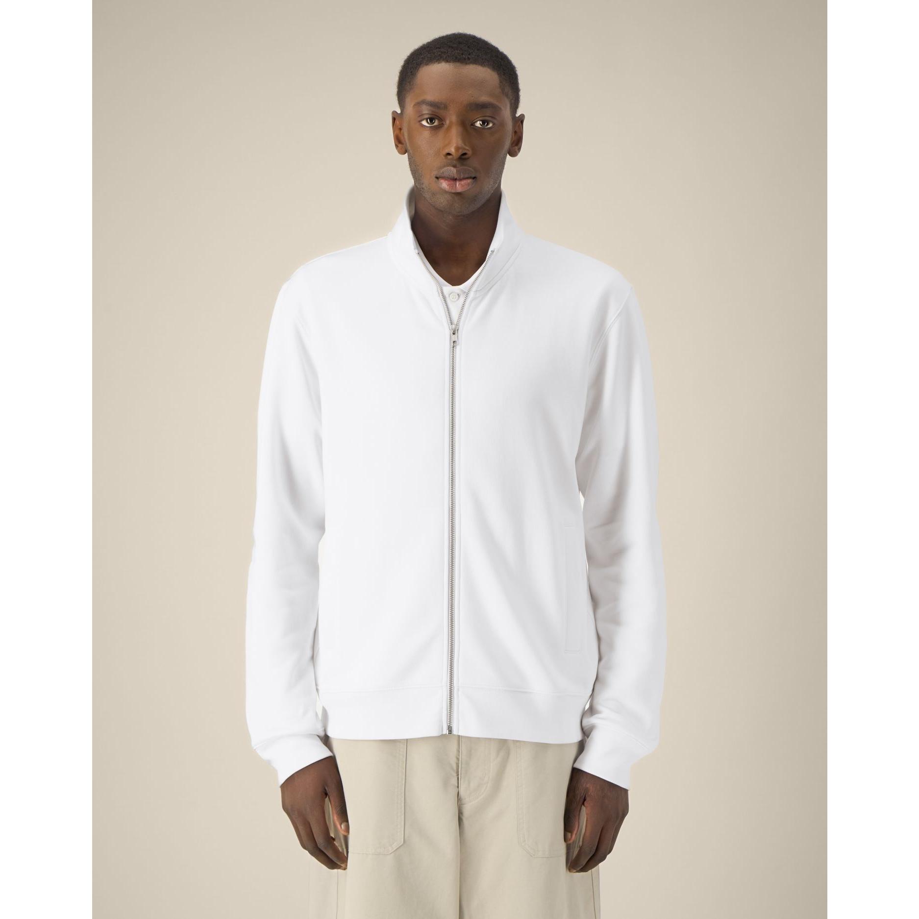 Hanorac cu fermoar unisex Trailer 2.0 White 3XL