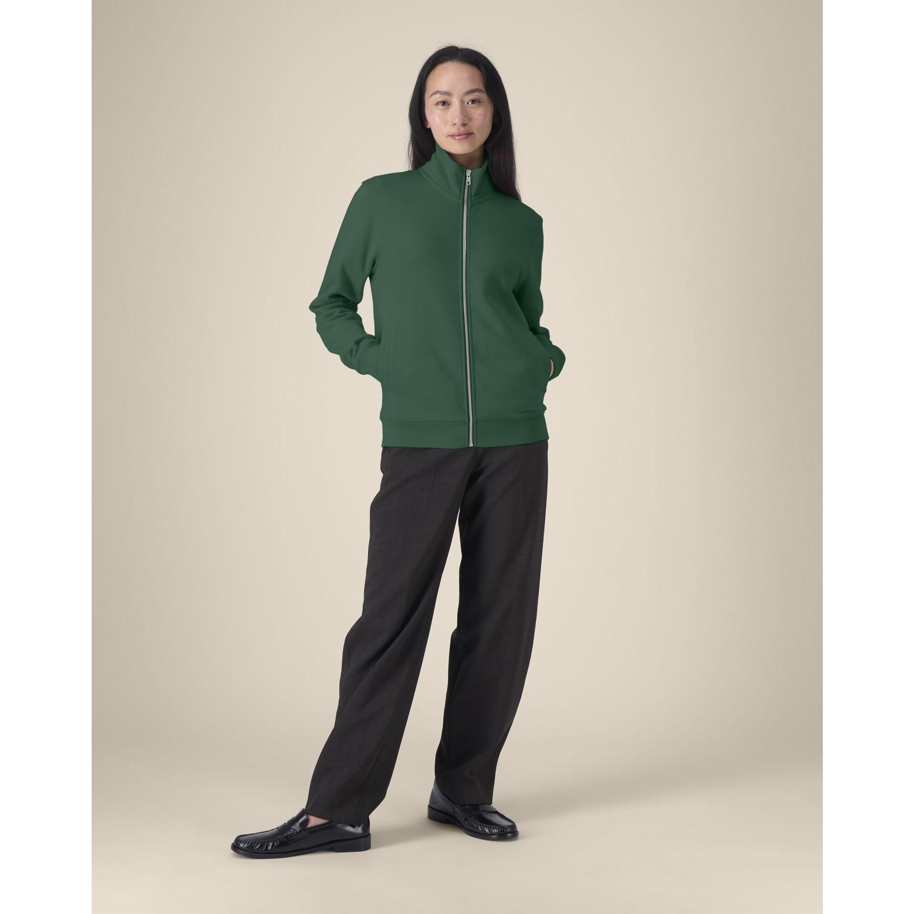 Hanorac cu fermoar unisex Trailer 2.0 Bottle Green 3XL