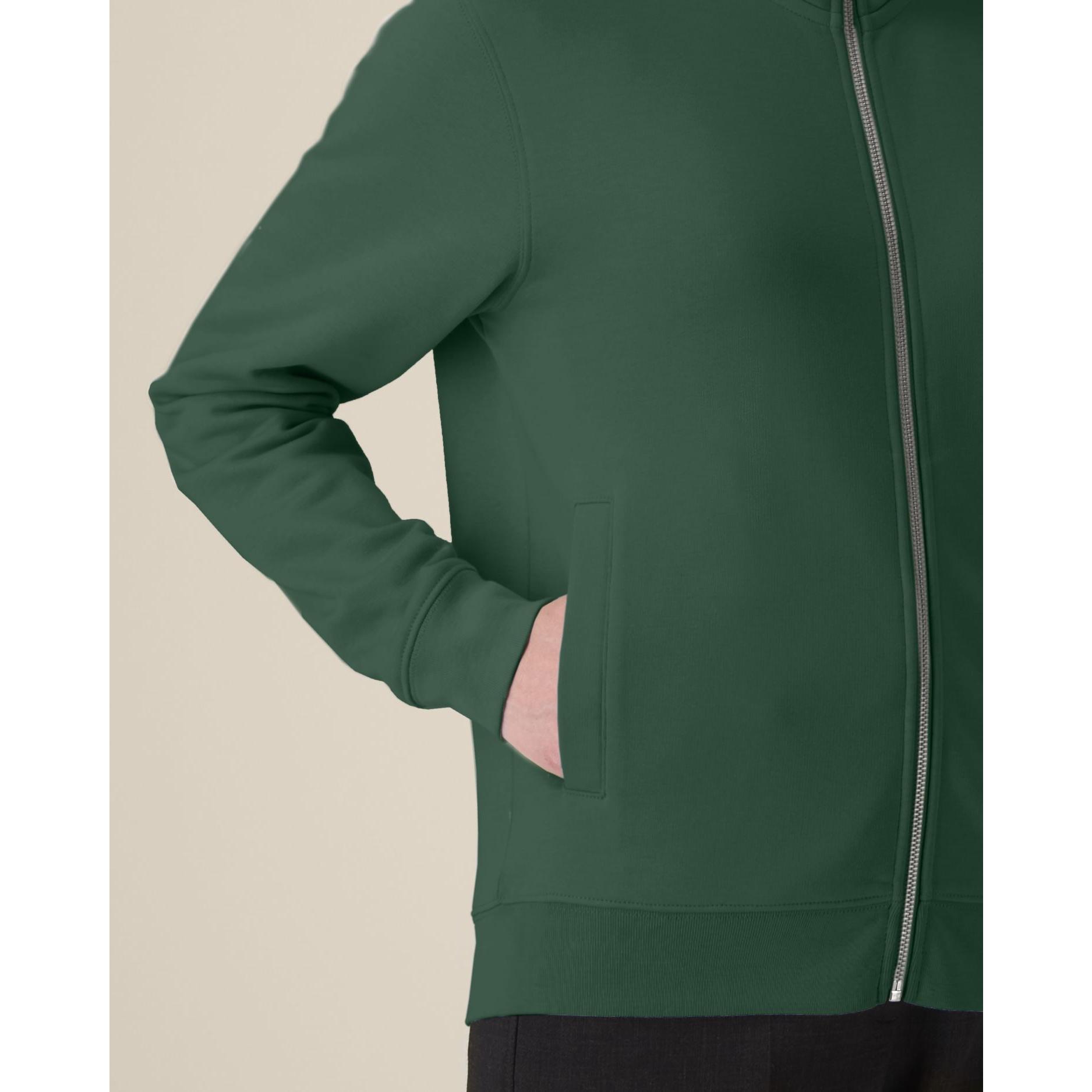 Hanorac cu fermoar unisex Trailer 2.0 Bottle Green 3XL
