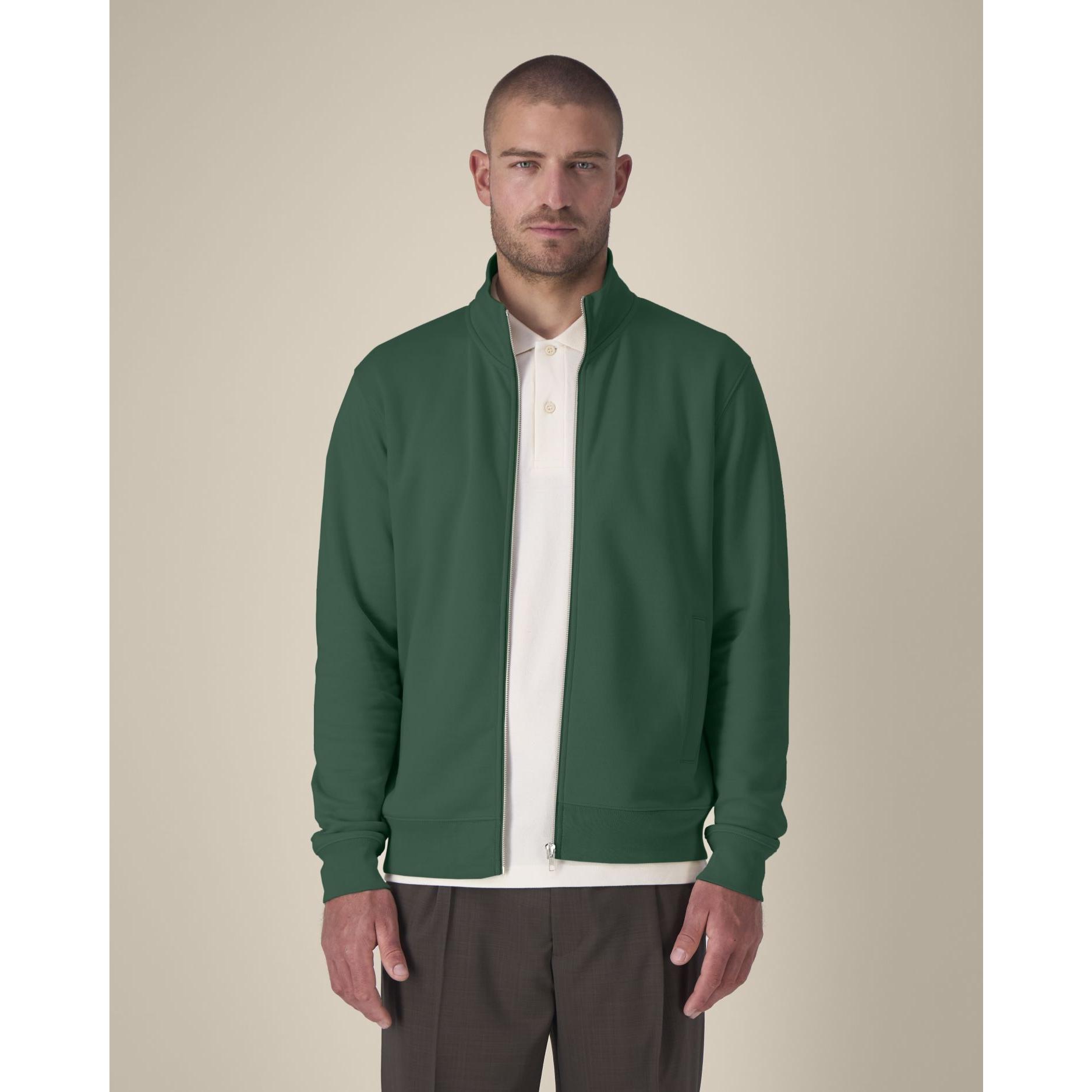 Hanorac cu fermoar unisex Trailer 2.0 Bottle Green 3XL