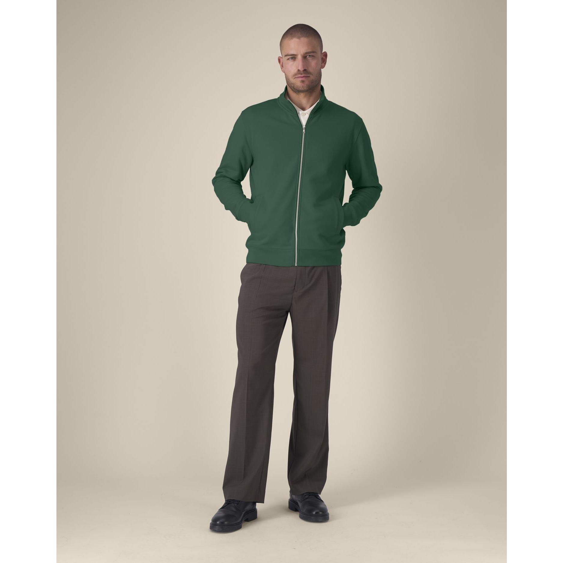 Hanorac cu fermoar unisex Trailer 2.0 Bottle Green 3XL