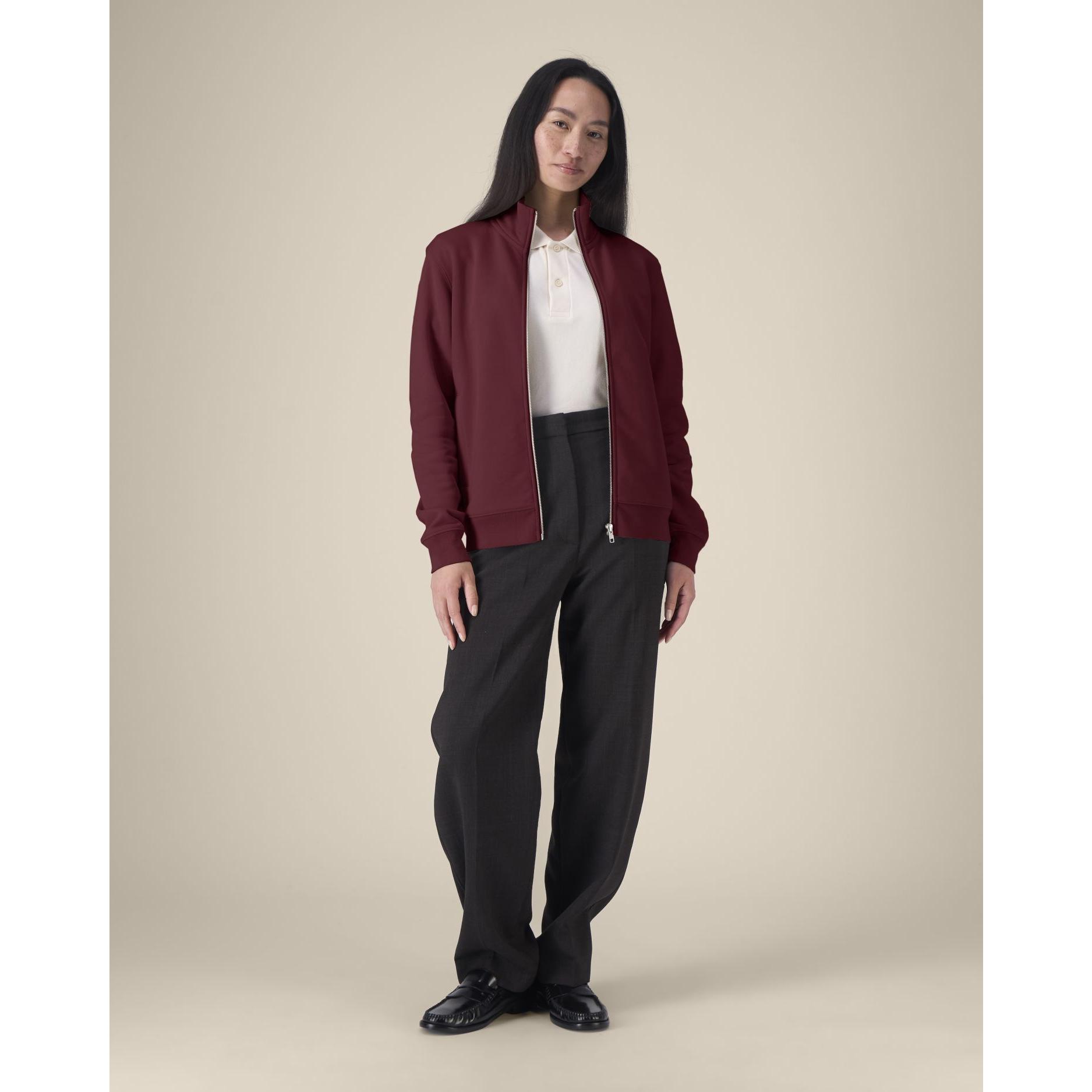 Hanorac cu fermoar unisex Trailer 2.0 Burgundy 3XL